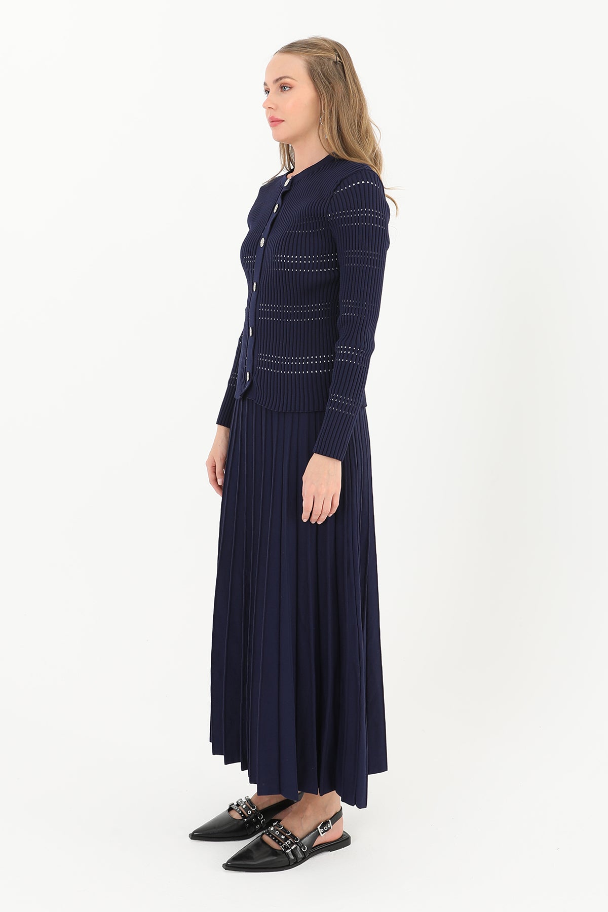 Kadın Triko Etekli Takım  - 14263TKS