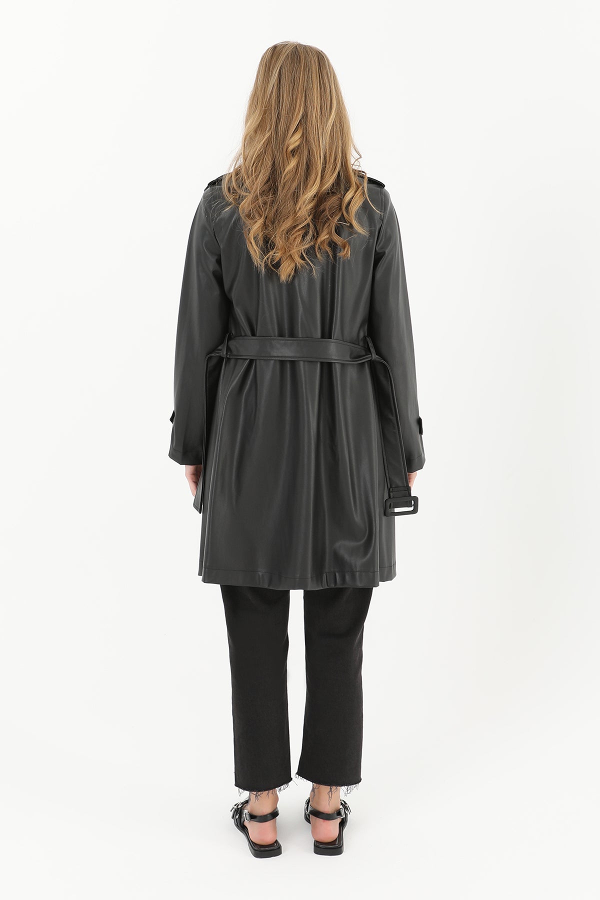 Kısa Deri Ceket  - 15184TRC