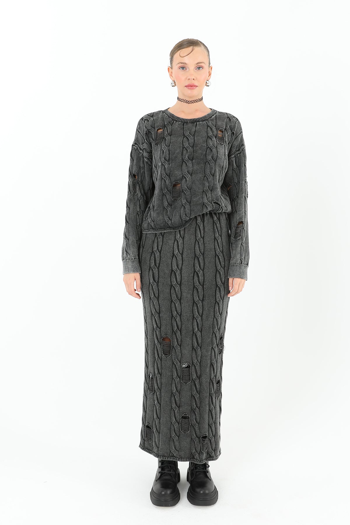 Triko Uzun Etek  - 32030ETK