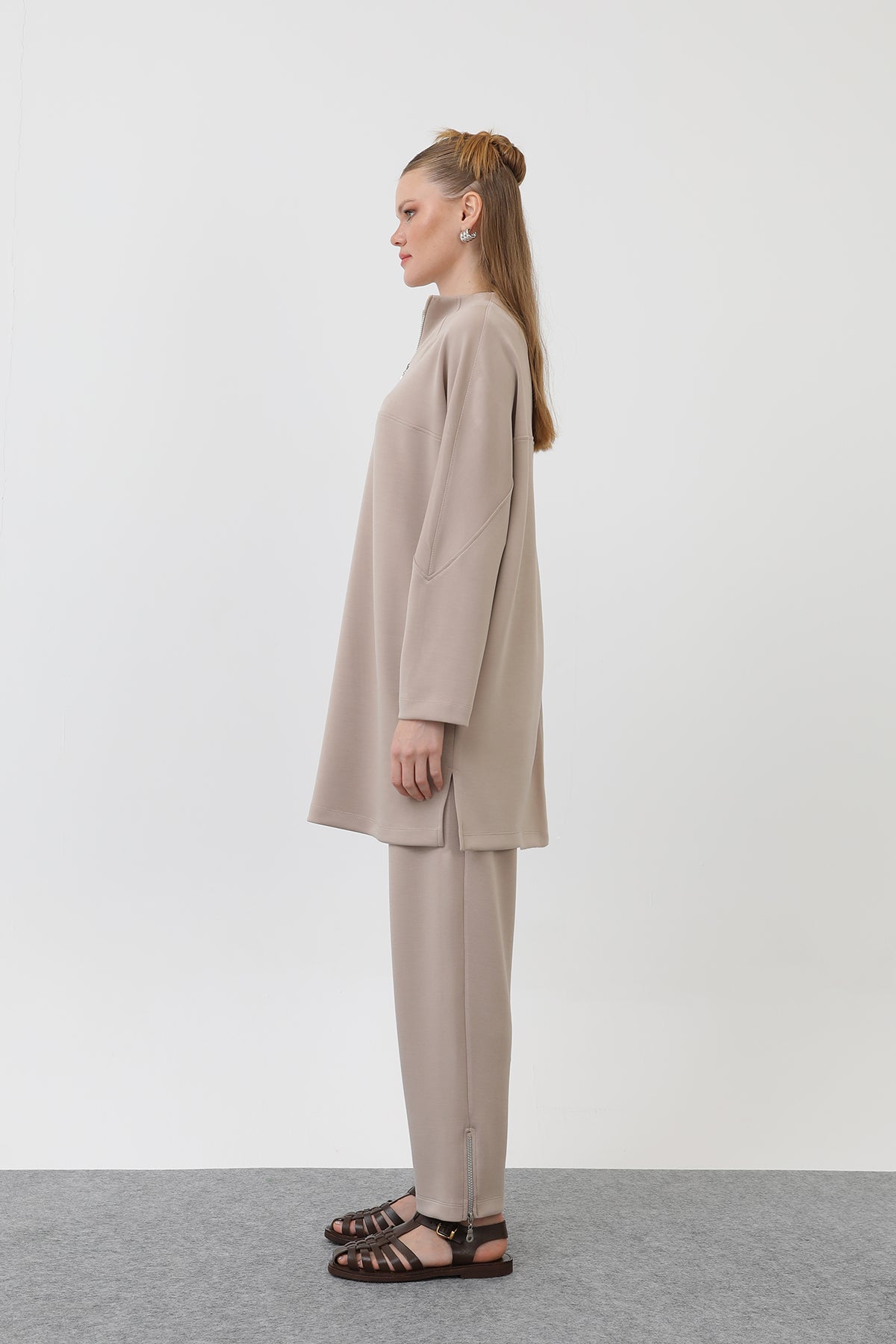 Kadın Önü Fermuar Detaylı Tunik - 10611TUN