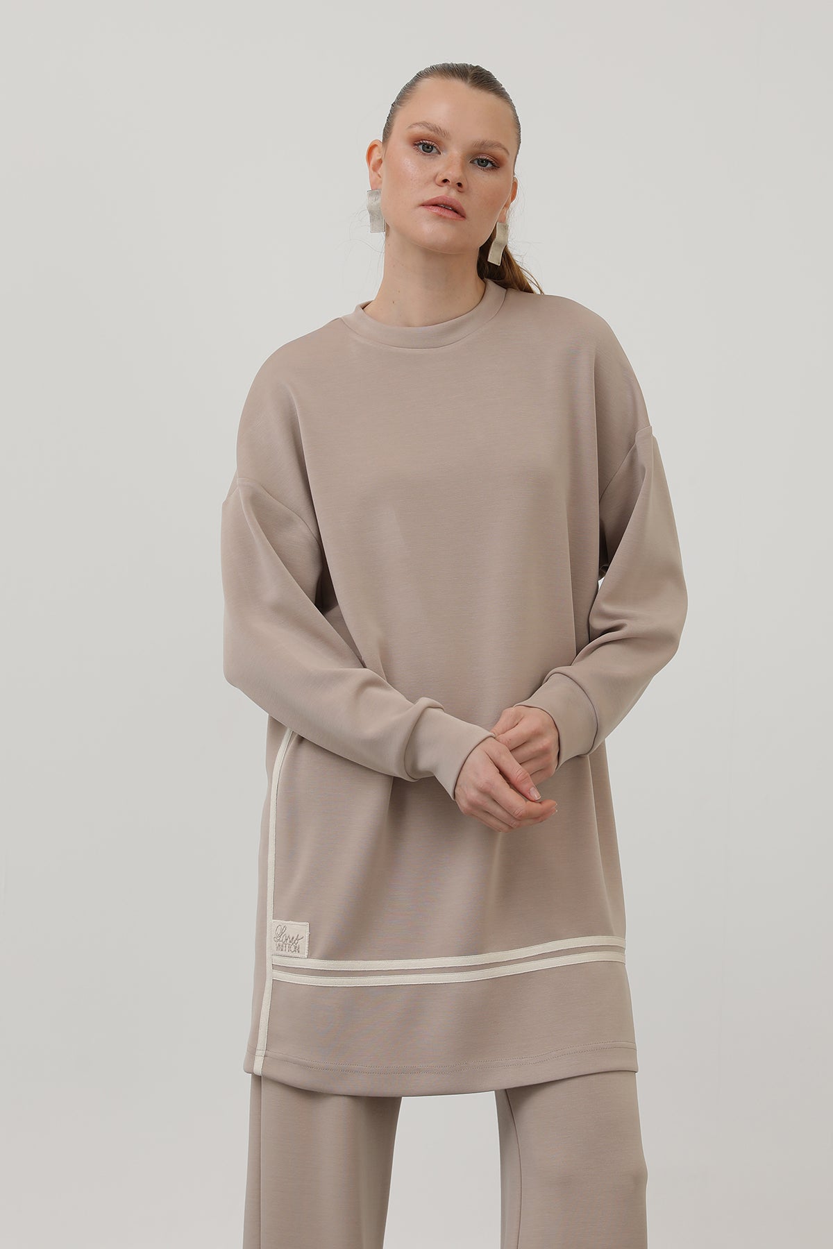 Kadın grogren detalylı takım - 14291TKS