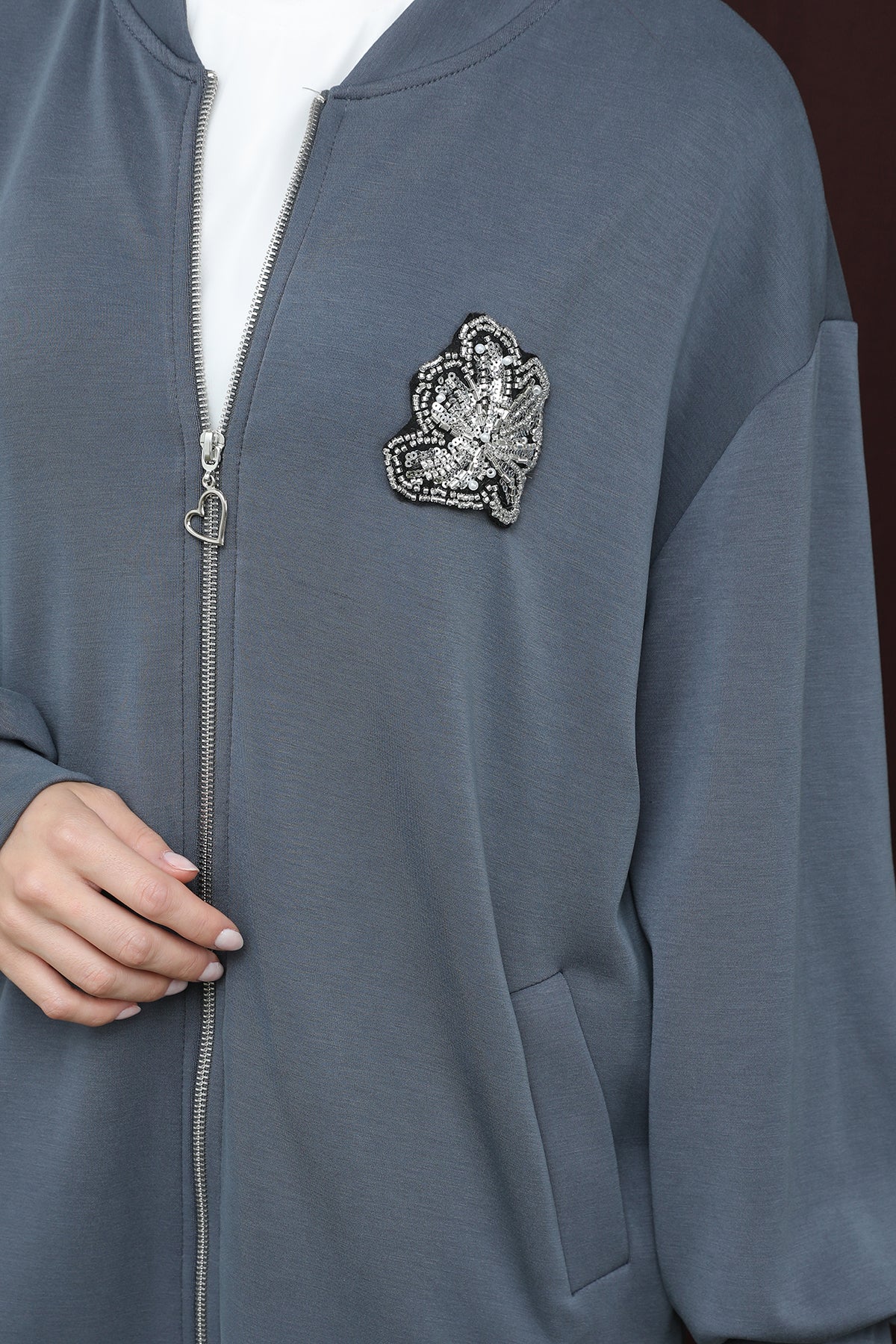 Kadın  Nakış Detaylı işlemeli Takım - 14305TKS