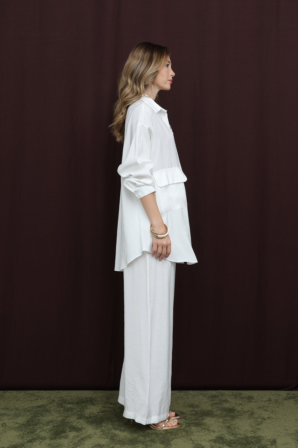 Kadın Cep Detaylı Takım -14361TKS