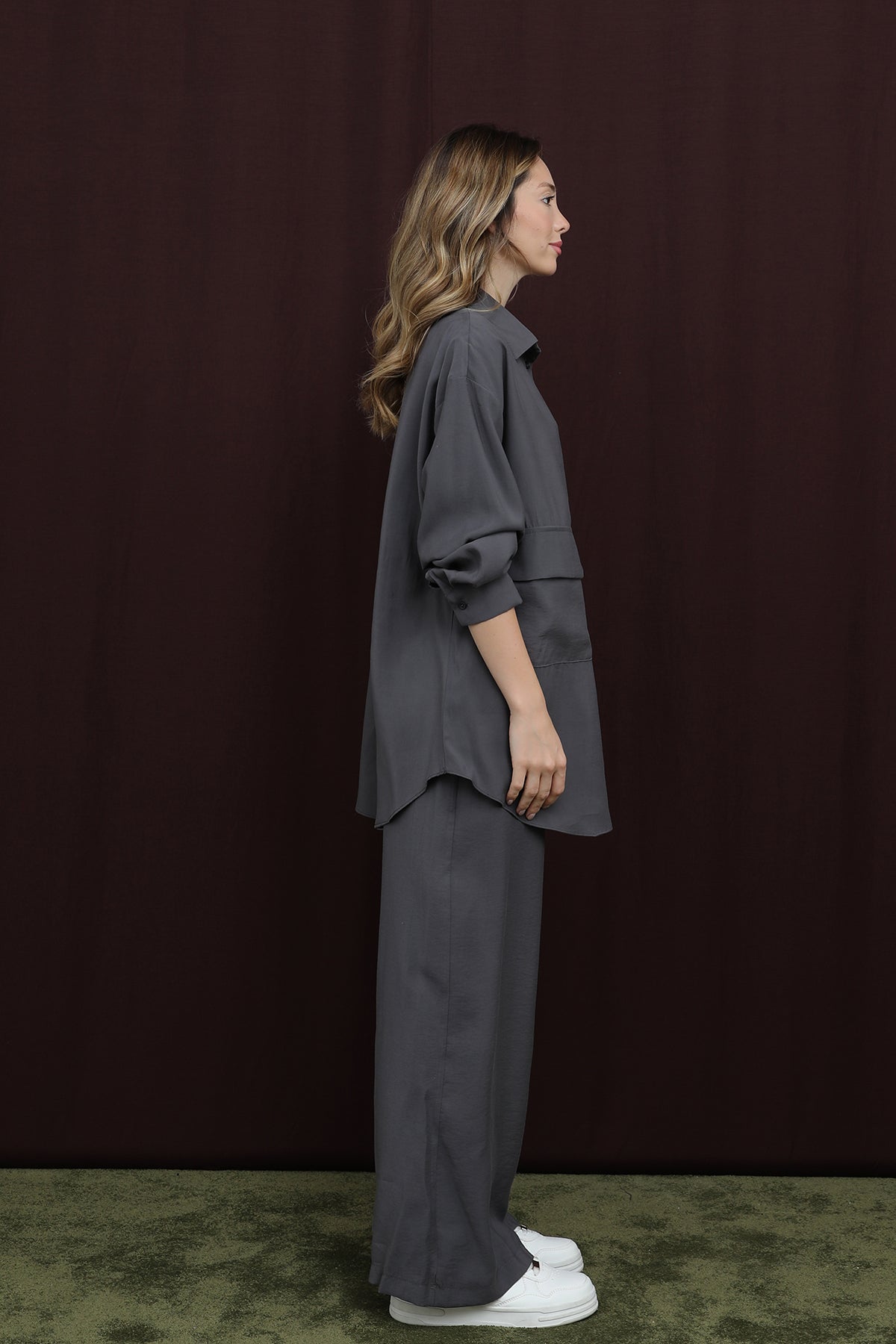 Kadın Cep Detaylı Takım -14361TKS