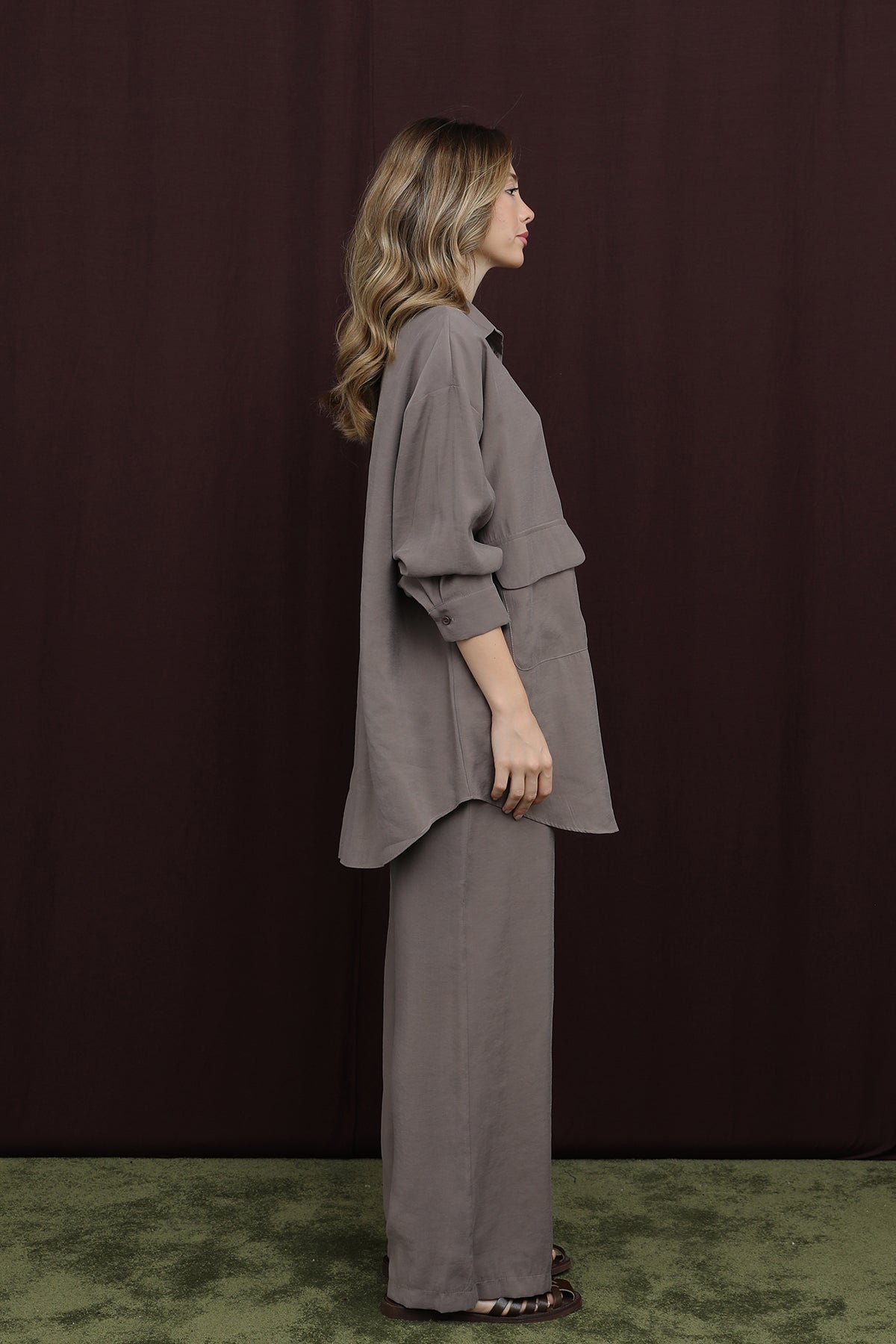 Kadın Cep Detaylı Takım -14361TKS