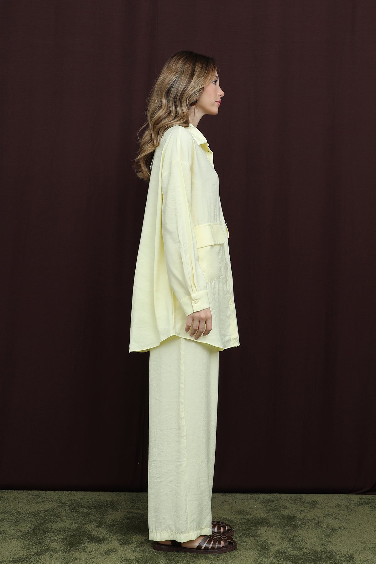 Kadın Cep Detaylı Takım -14361TKS