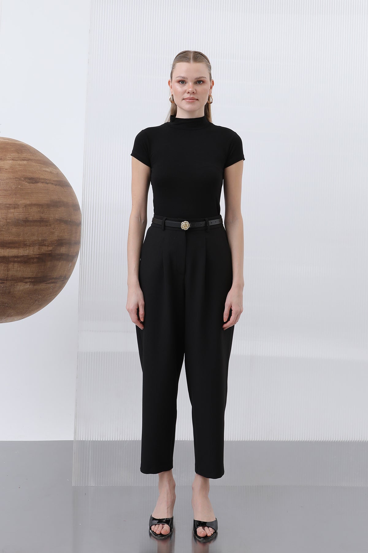 Kadın Pileli Pantolon - 18227PNT