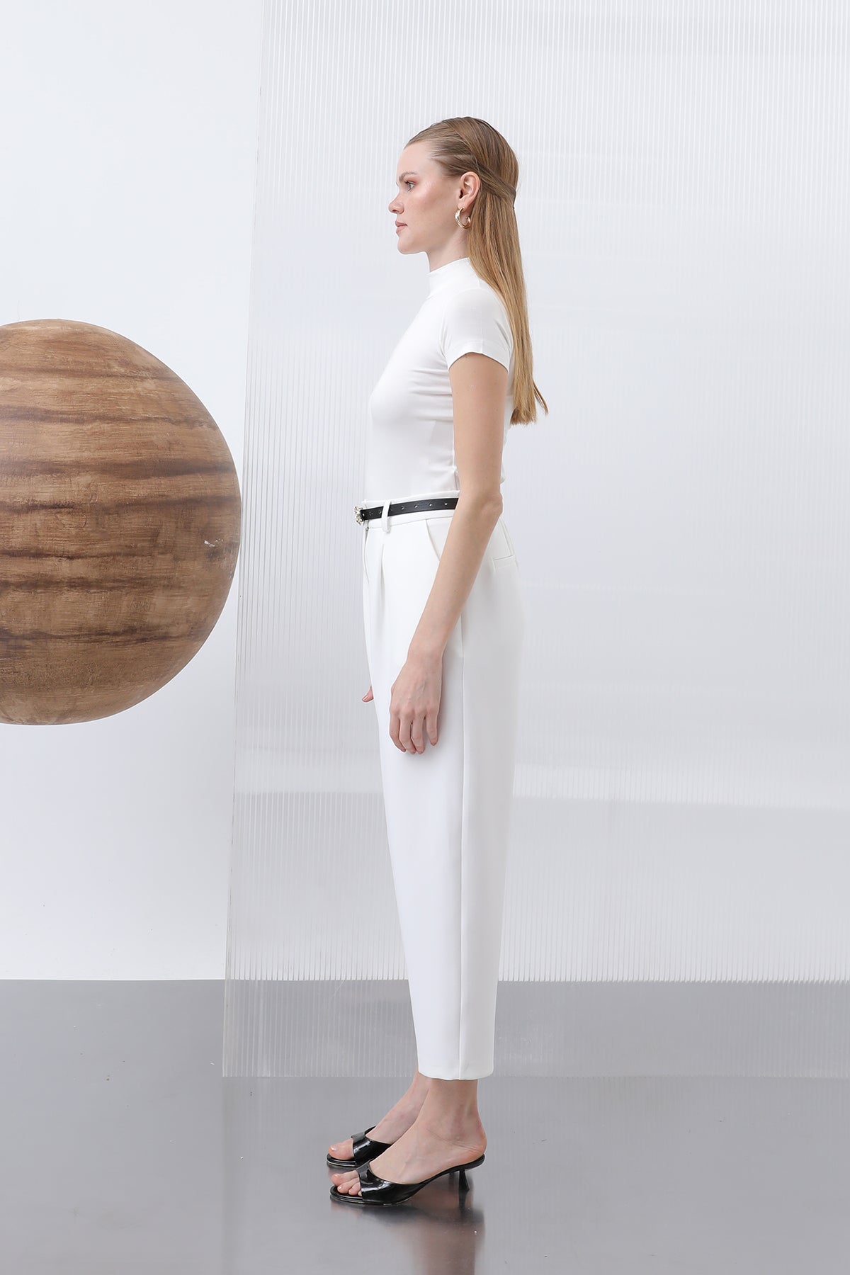 Kadın Pileli Pantolon - 18227PNT