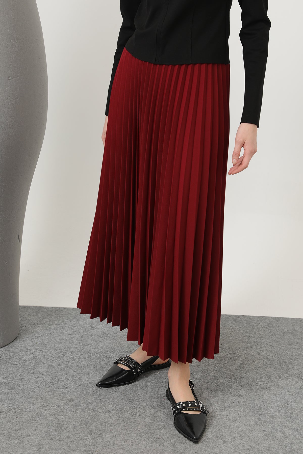 Kadın Pliseli Etek - 18232RTK