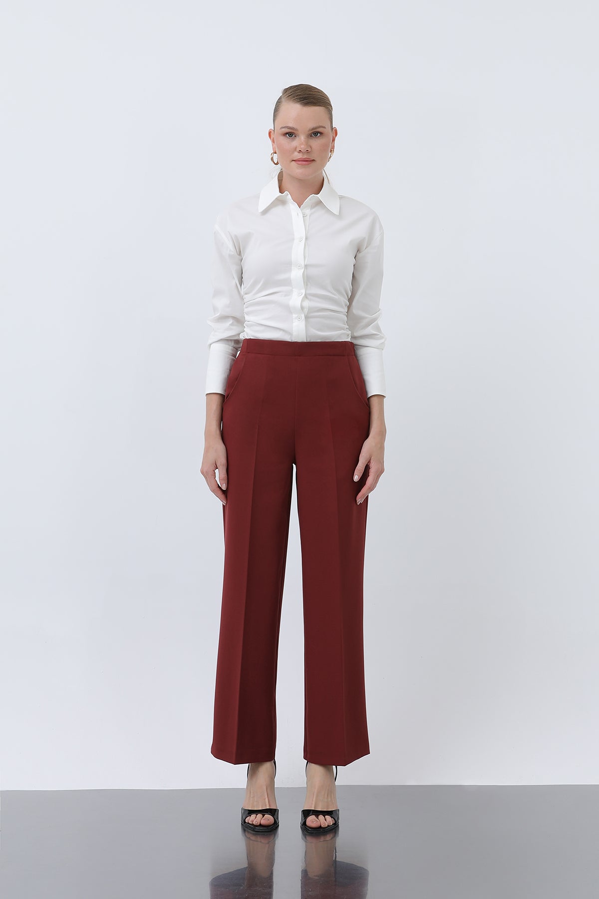 Kadın Düz Kesim Pantolon - 18243PNT