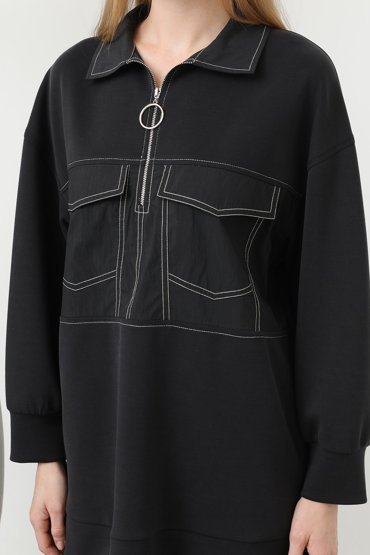 Kadın Dikiş Detaylı Cepli Takım - 20602TKS