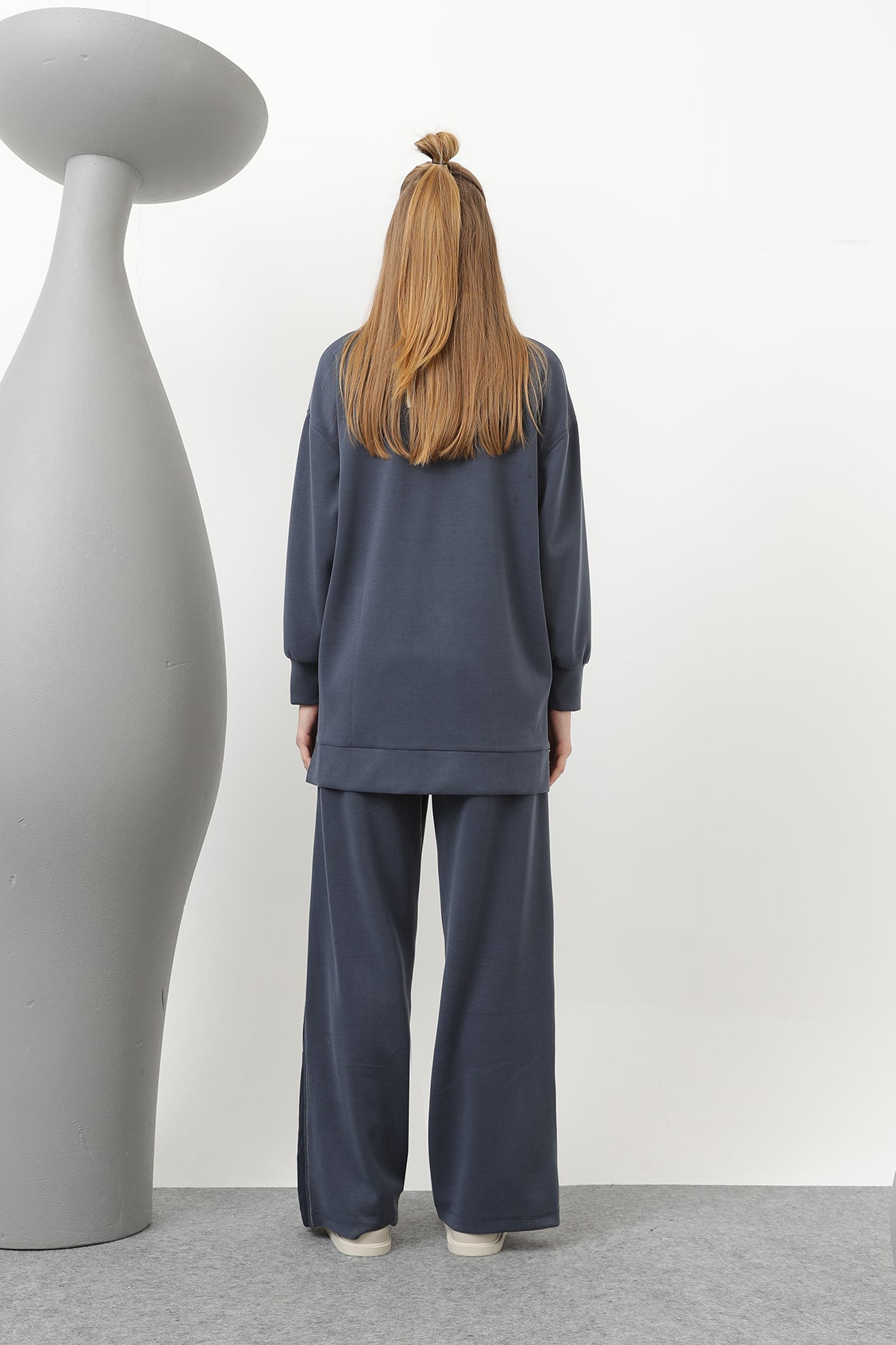 Kadın Dikiş Detaylı Cepli Takım - 20602TKS