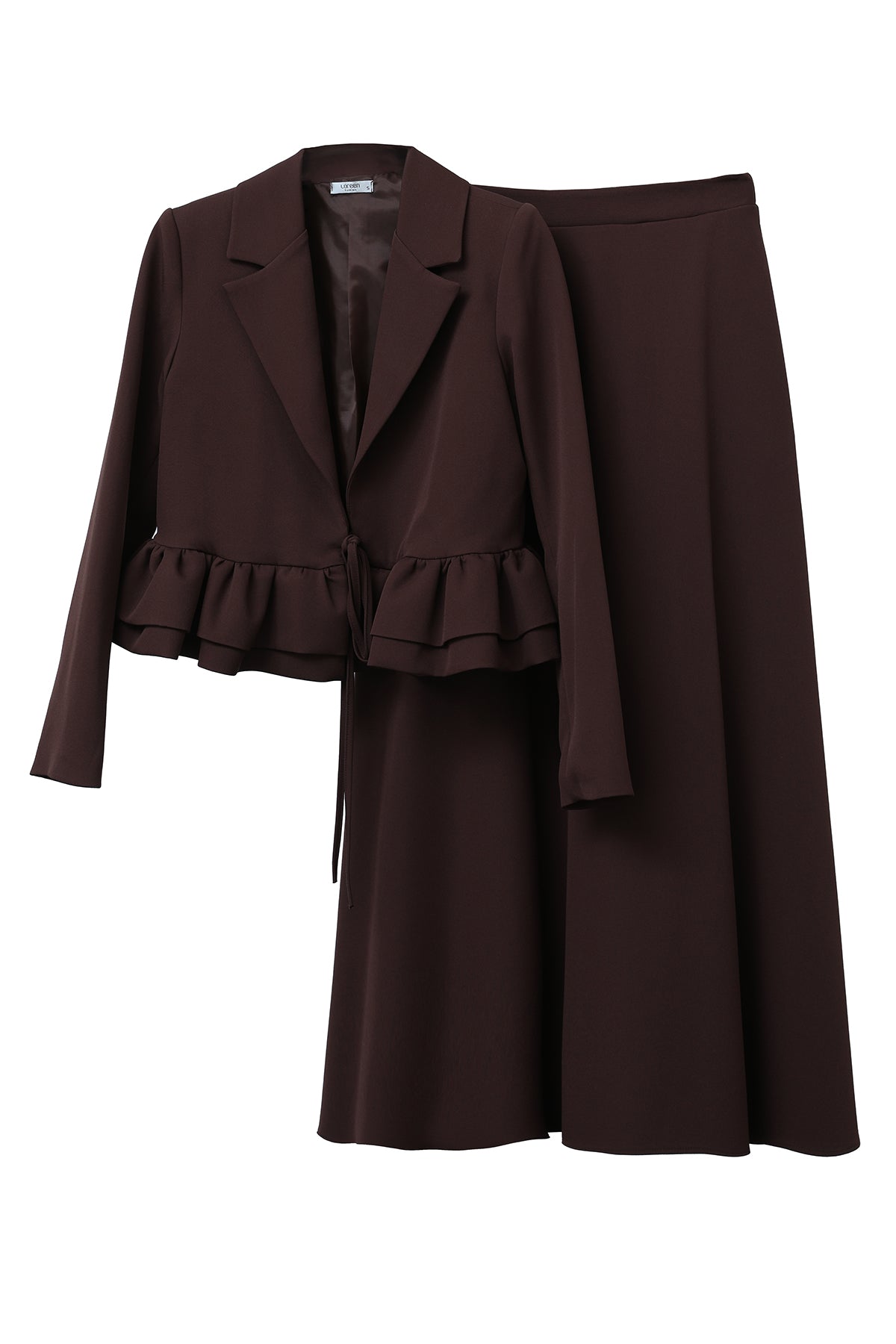 Kadın Volan Detaylı Ceketli Takım - 20650TKS