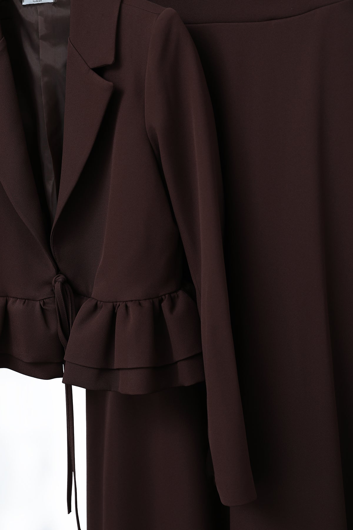 Kadın Volan Detaylı Ceketli Takım - 20650TKS