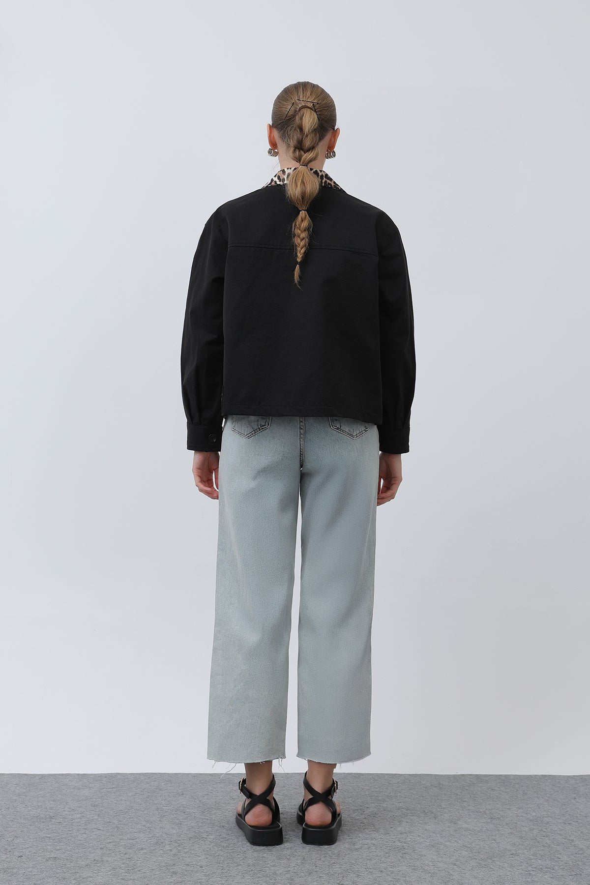 Kadın Garni Detaylı Kısa Ceket -32115CKT