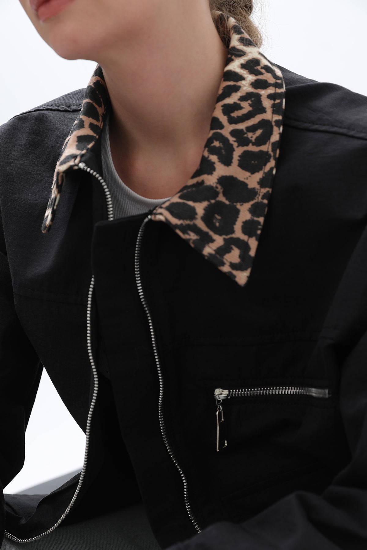 Kadın Garni Detaylı Kısa Ceket -32115CKT