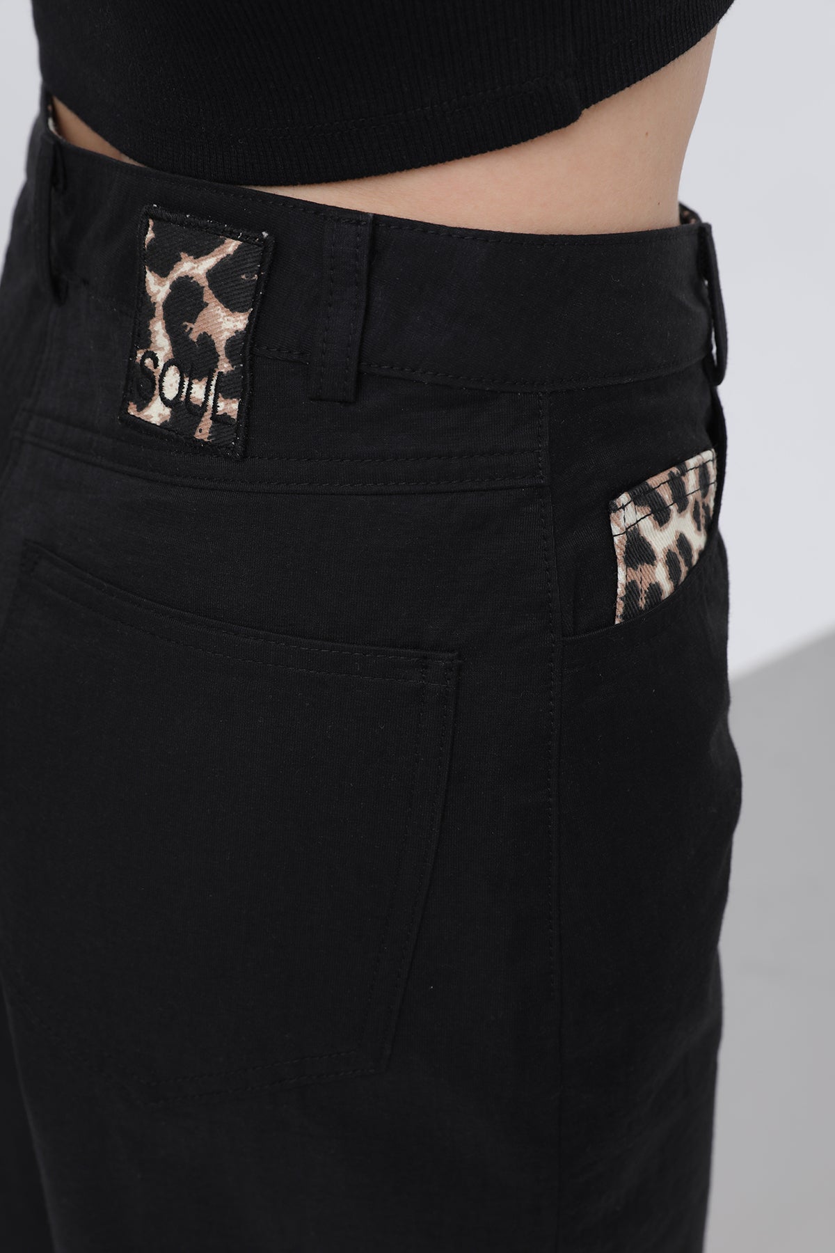 Kadın Cep Detaylı  Bol Pantolon - 32116PNT