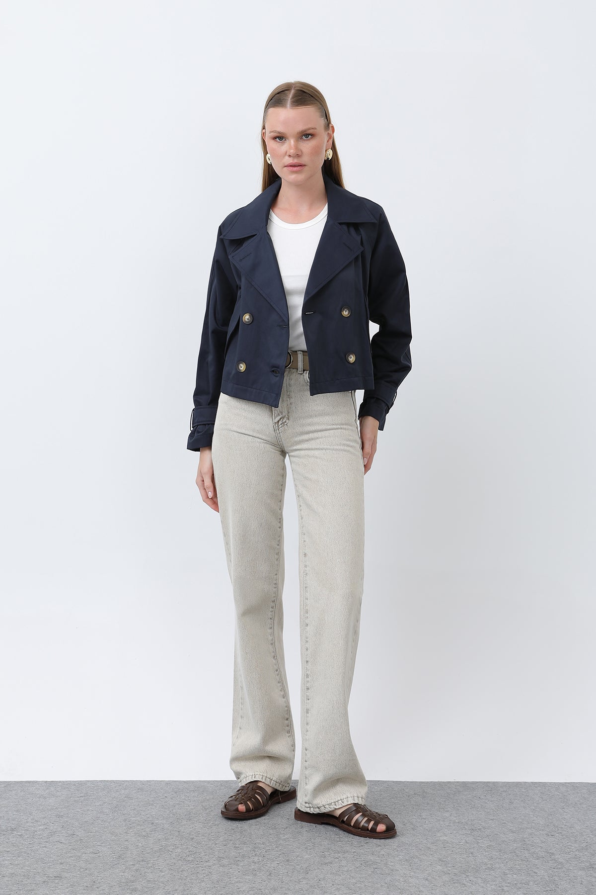 Kadın Kısa Trench - 32123TRC