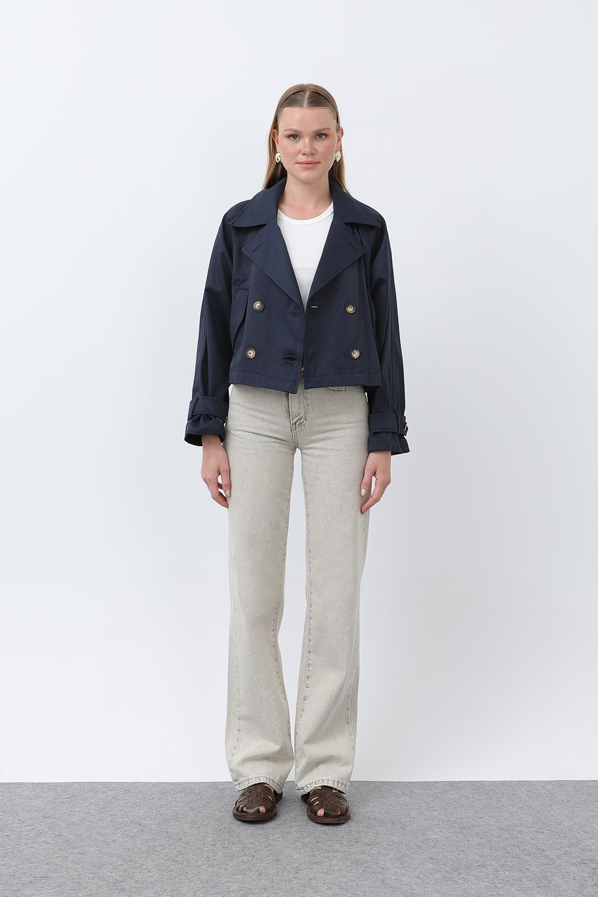 Kadın Kısa Trench - 32123TRC