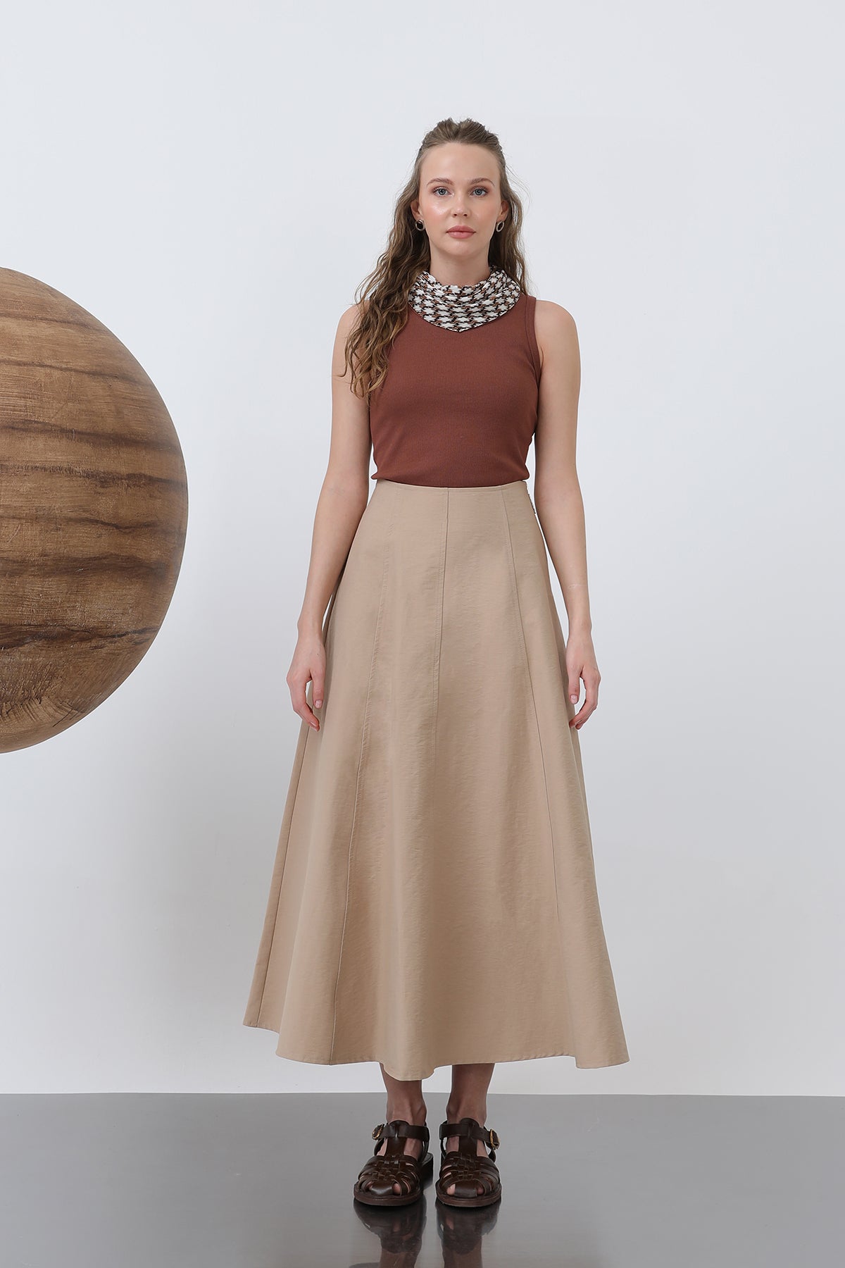 Kadın Kloş Uzun Etek -32136ETK