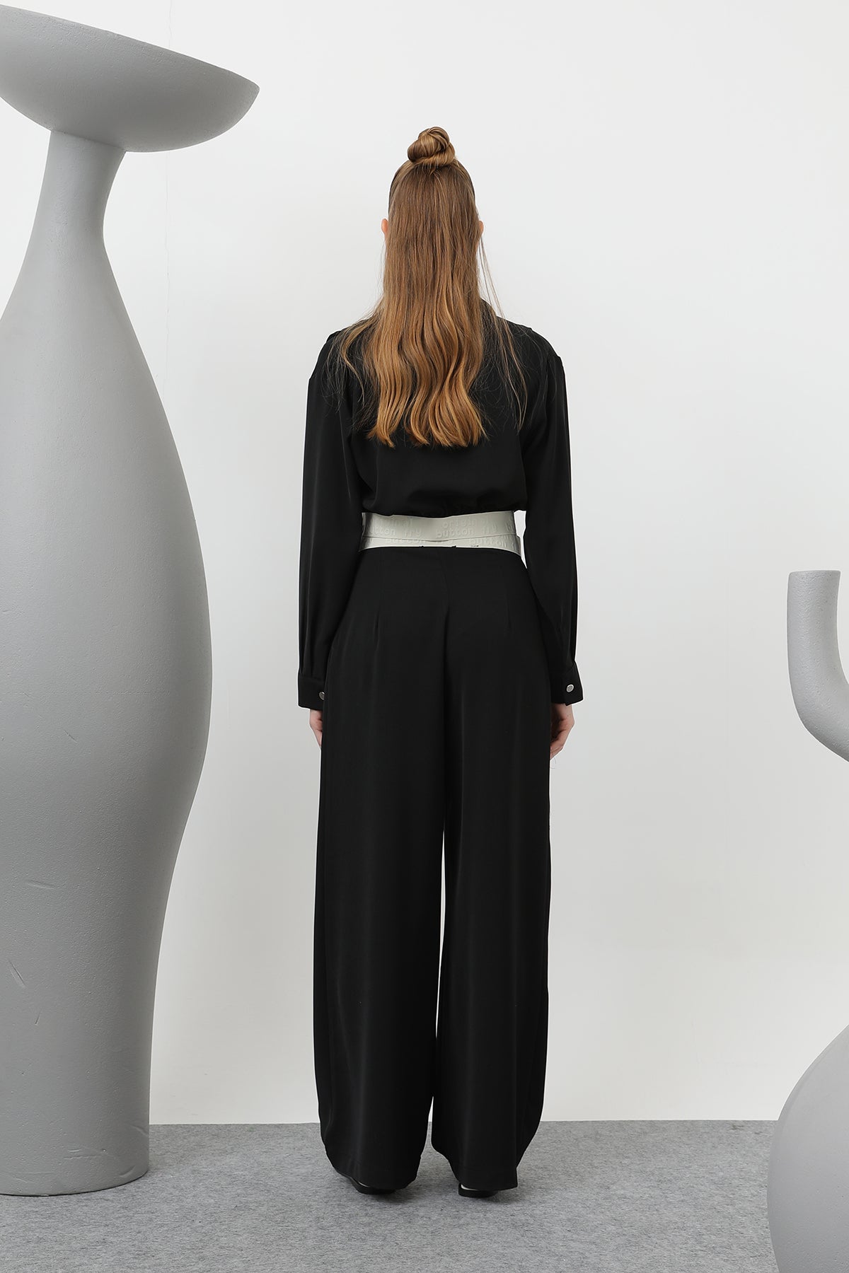 Pileli Lastik Detaylı Ceket - 32145CKT