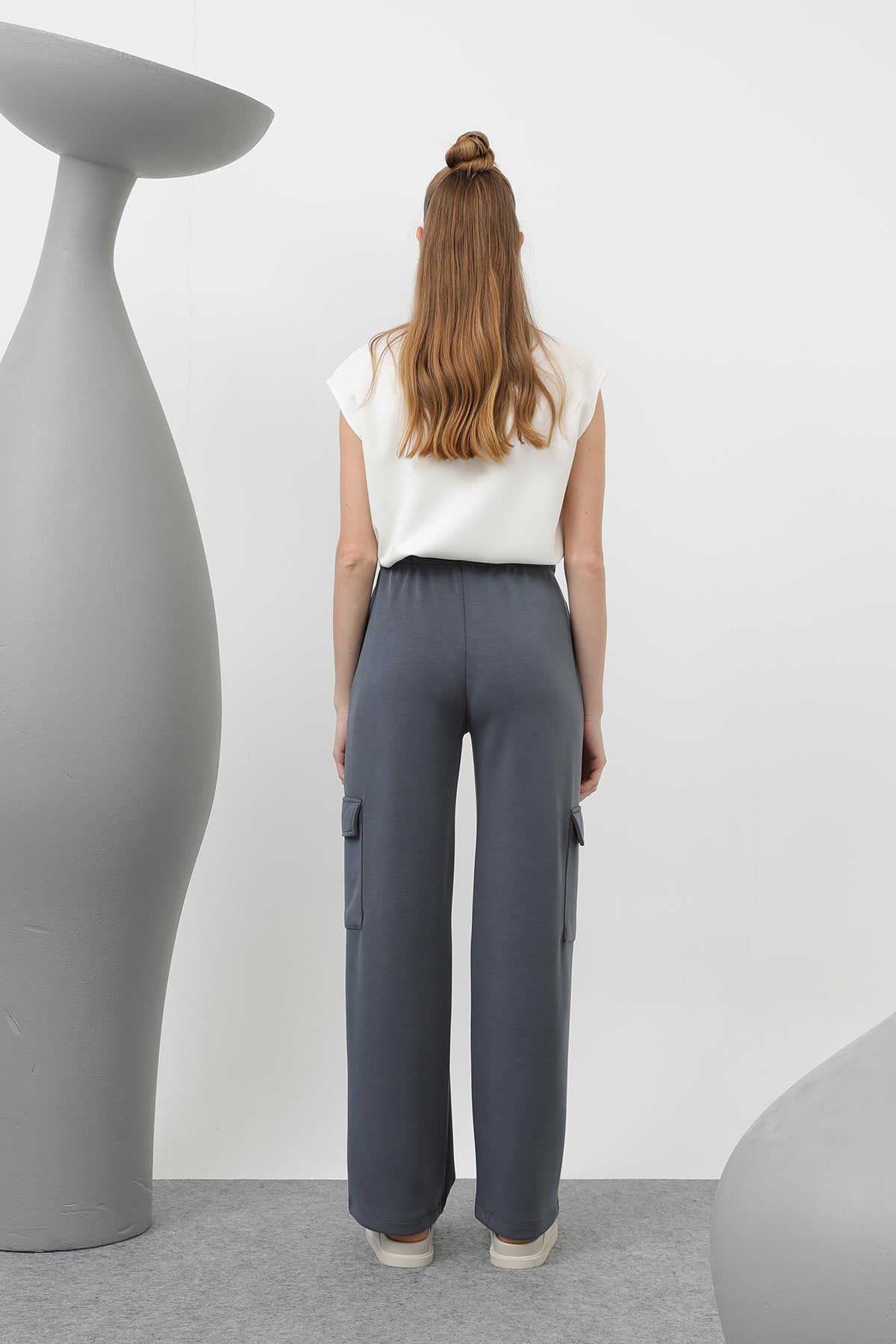 Kadın Cep Detaylı Eşofman - 32156PNT