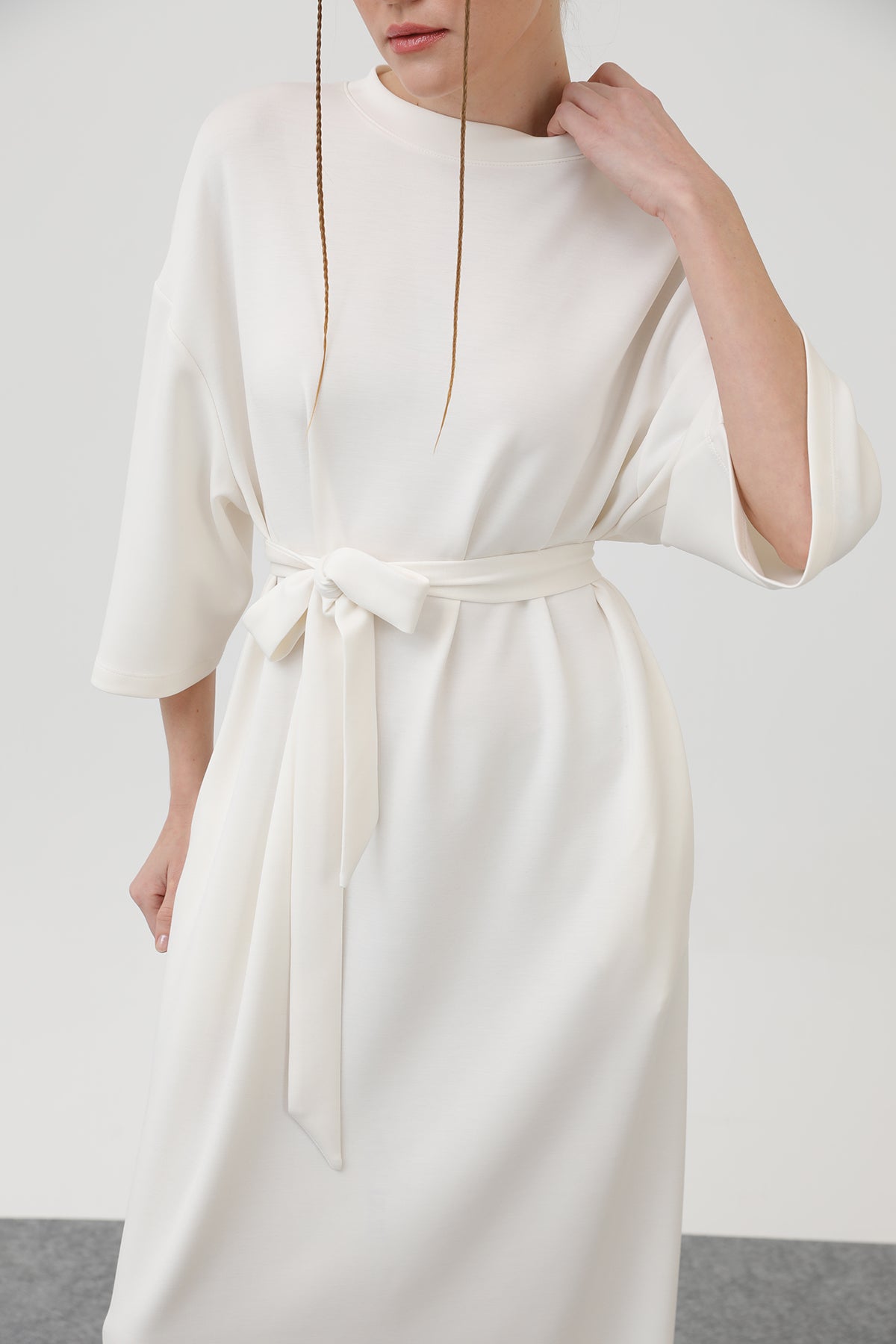 Kadın Kuşak Detaylı Basic Elbise - 32170ELB