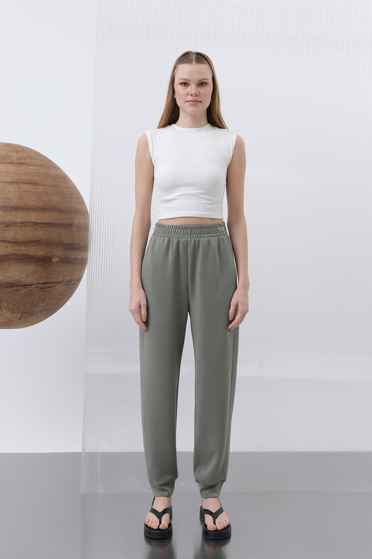 Kadın Bel Lastikli Pantolon - 32179PNT