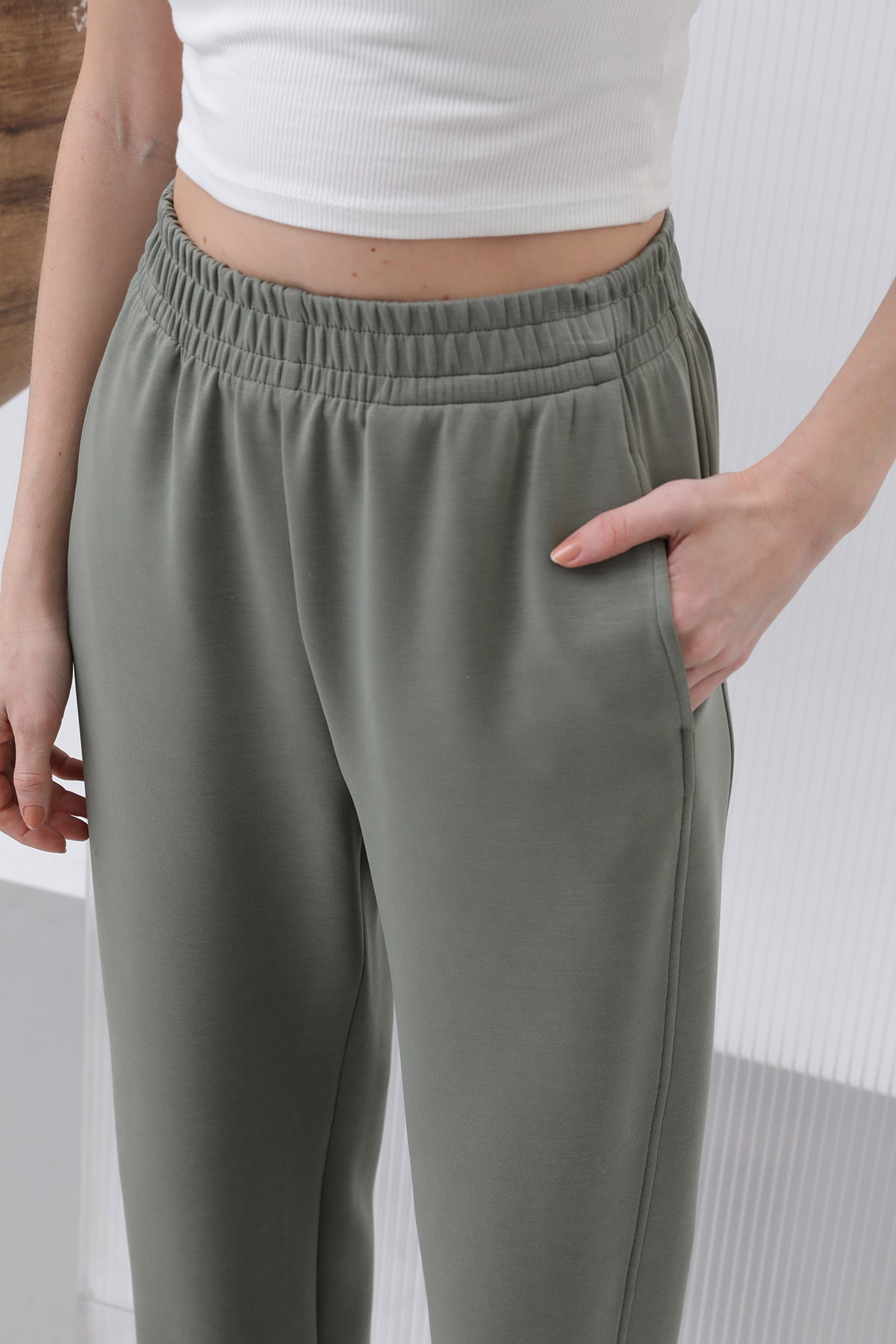 Kadın Bel Lastikli Pantolon - 32179PNT