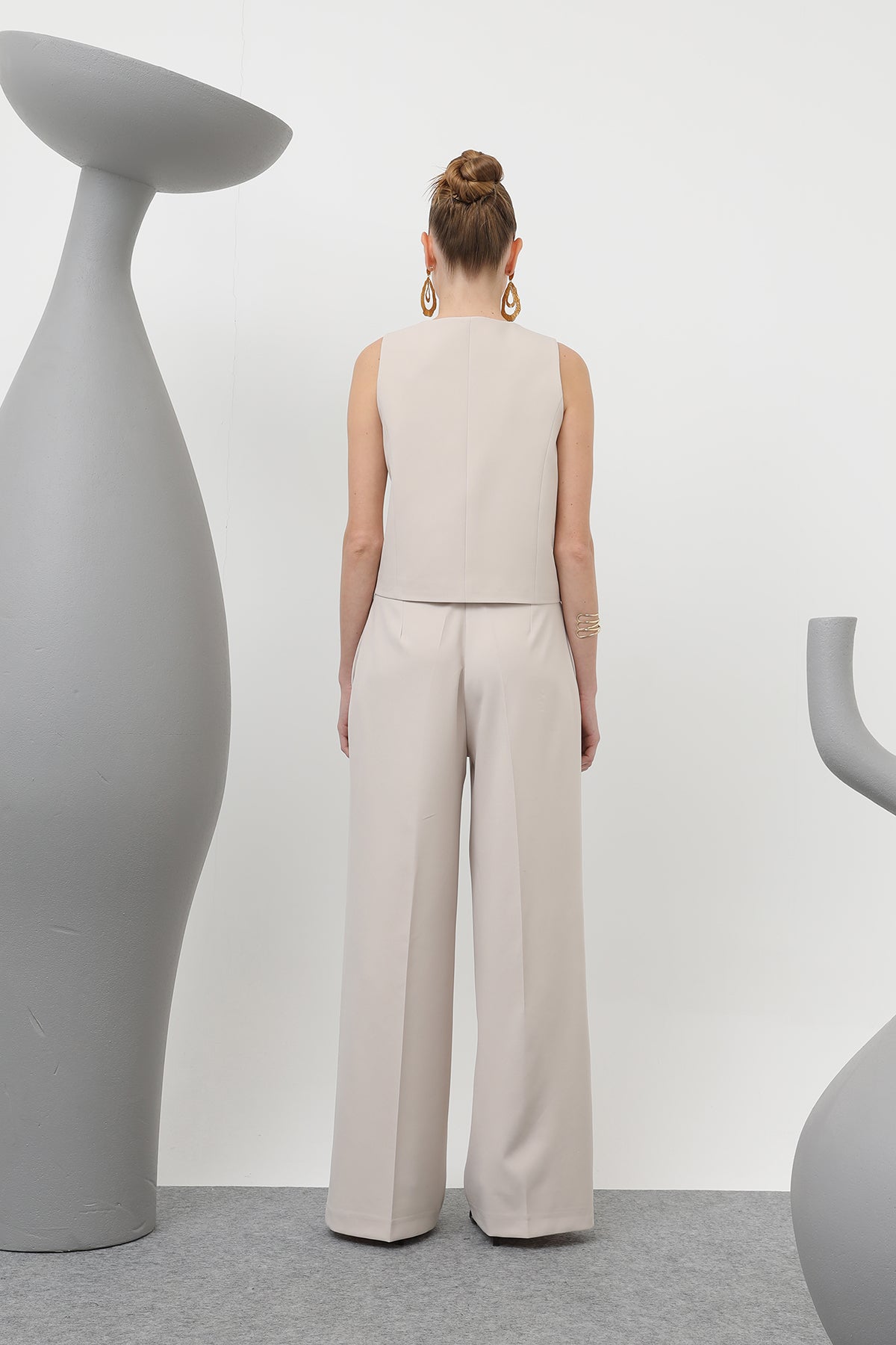 Kadın Desenli Astar Detaylı Pantolon - 32186PNT