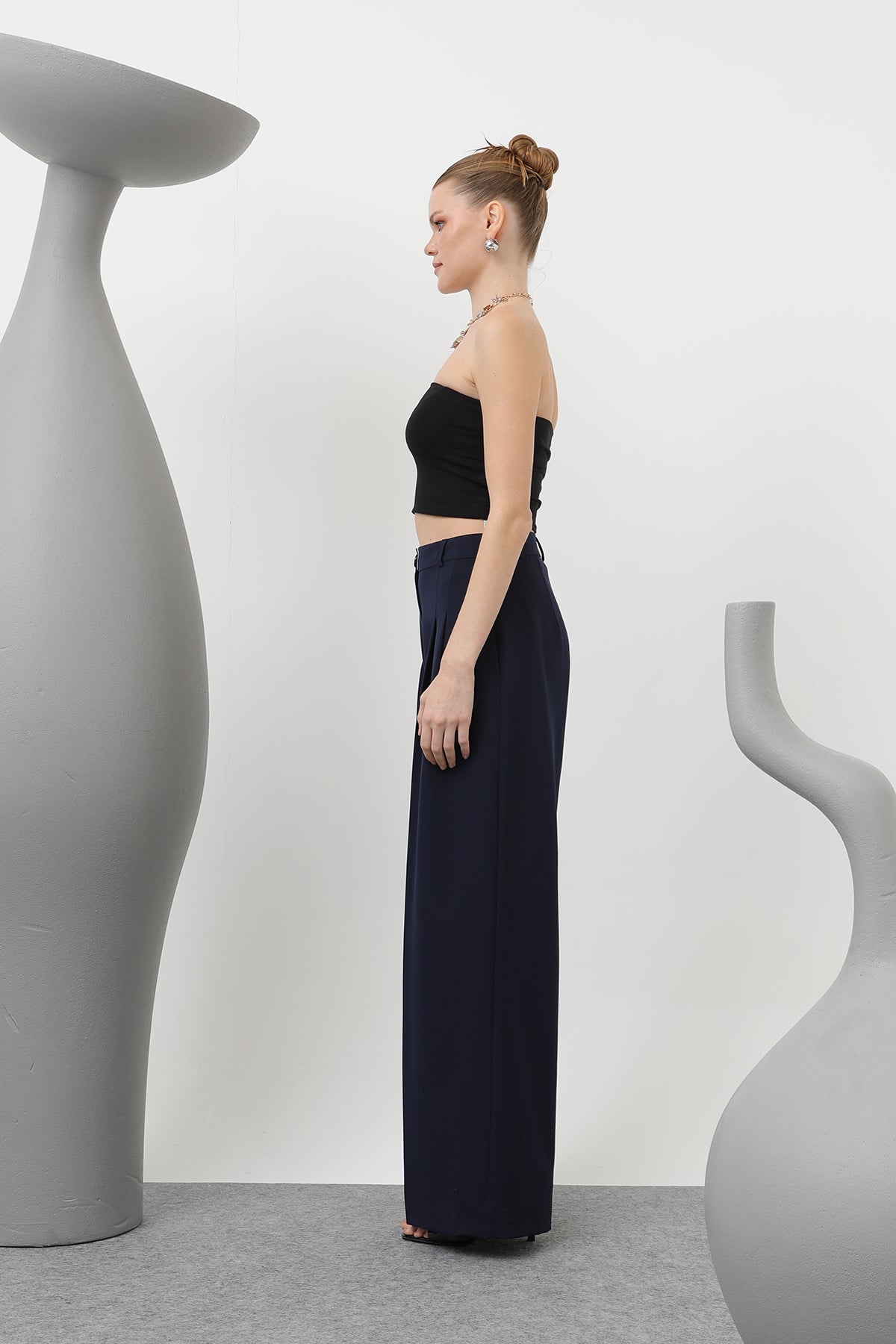 Kadın Desenli Astar Detaylı Pantolon - 32186PNT