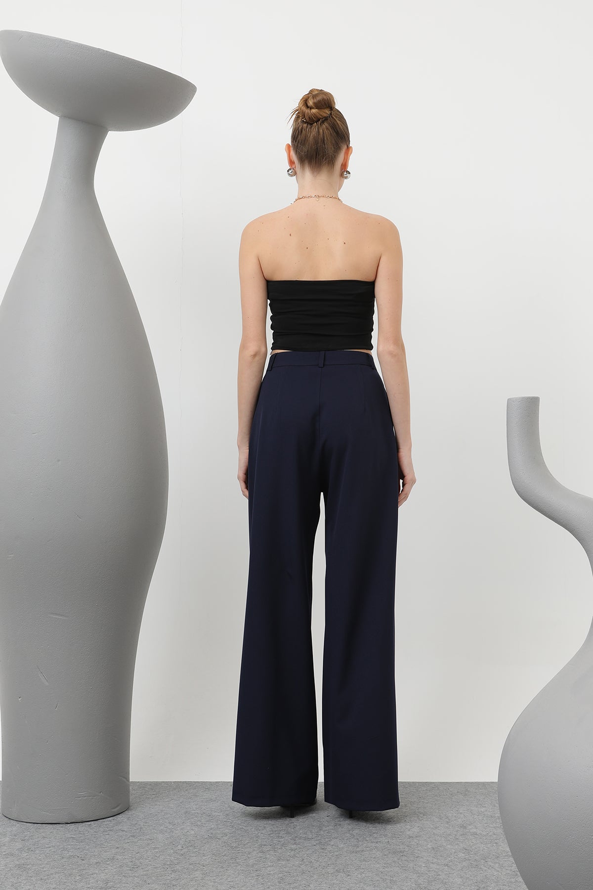 Kadın Desenli Astar Detaylı Pantolon - 32186PNT