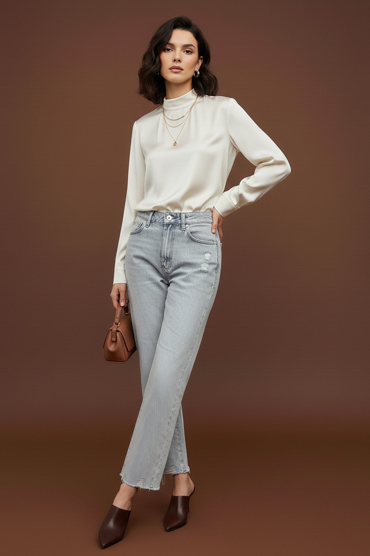 Kadın Basic Denim Pantolon -32195PNT