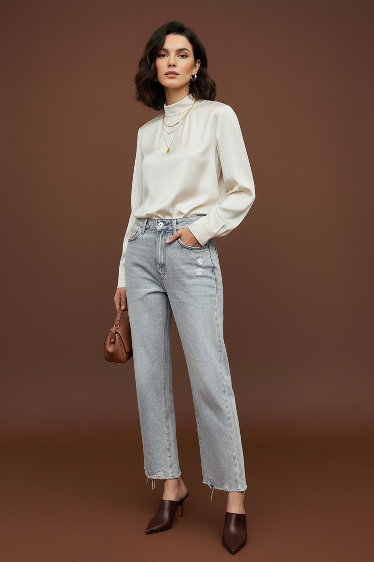 Kadın Basic Denim Pantolon -32195PNT