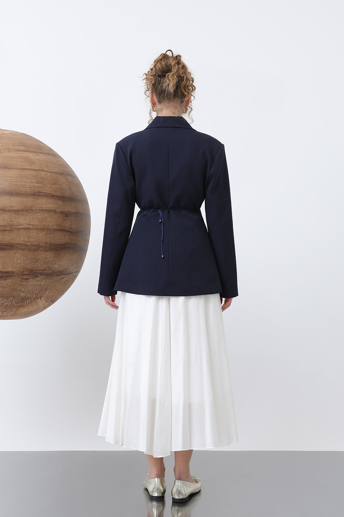 Kadın Önden Düğmeli Blazer Ceket -32245CKT