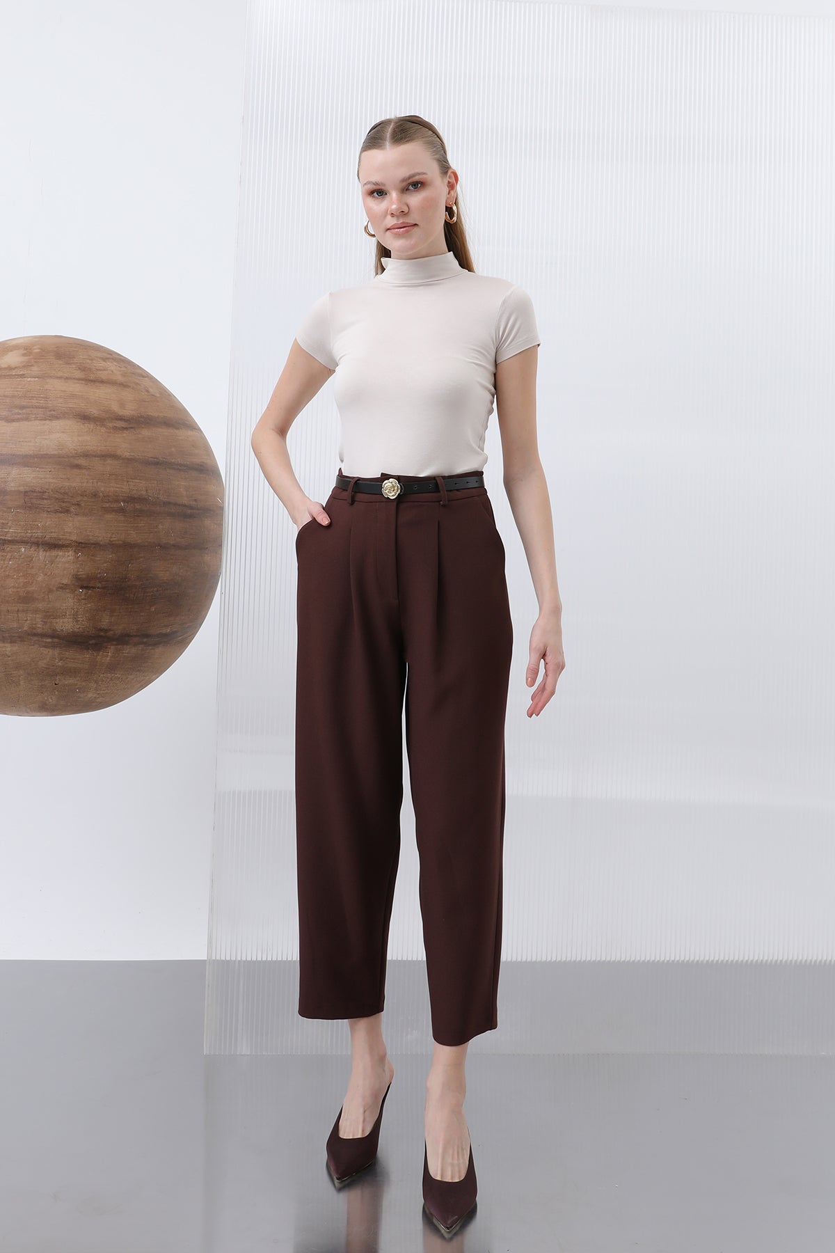 Kadın Kısa Kollu Boğazlı İçlik - 40004BLZ