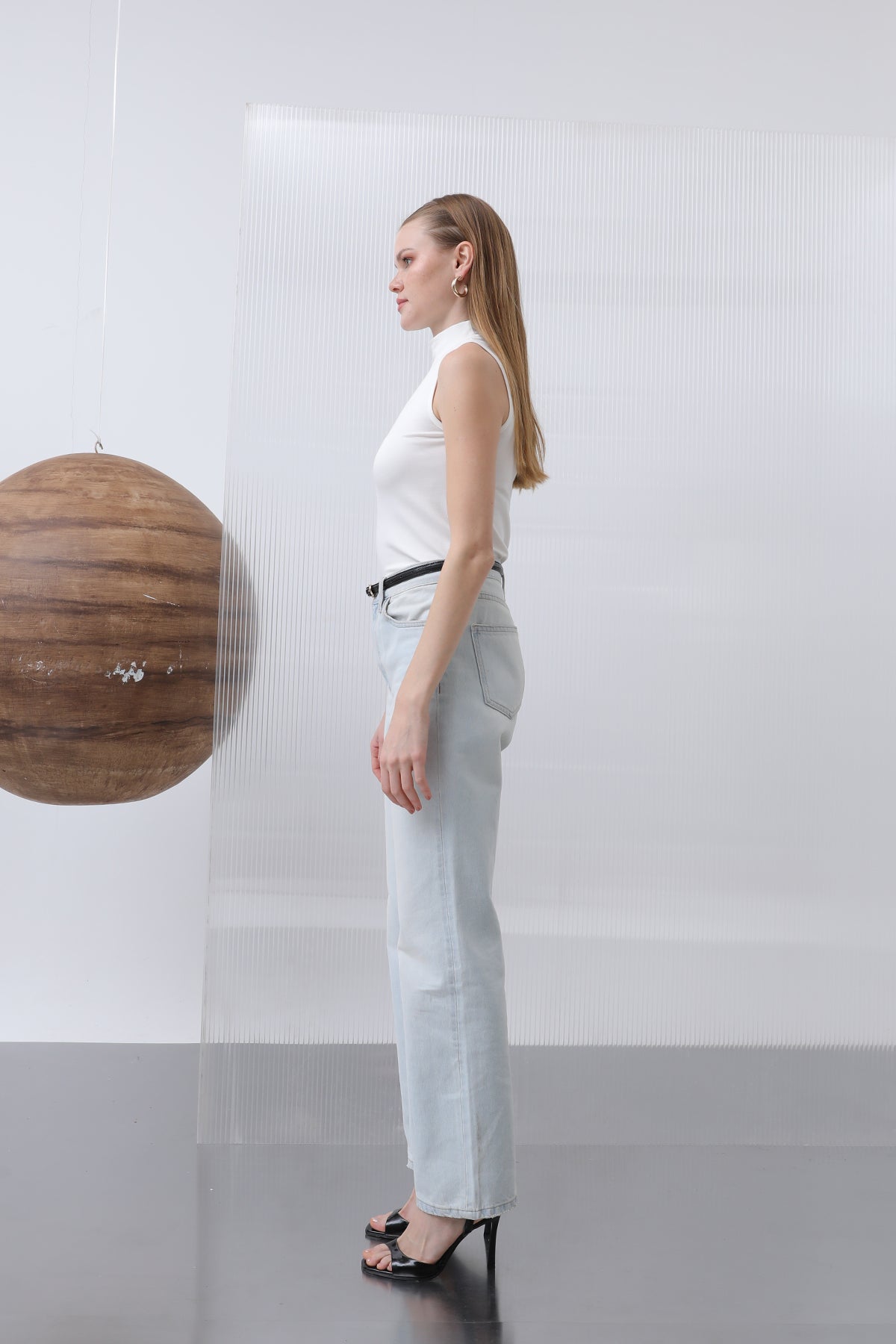 Kadın Sıfır Kollu Boğazlı İçlik - 40005BLZ