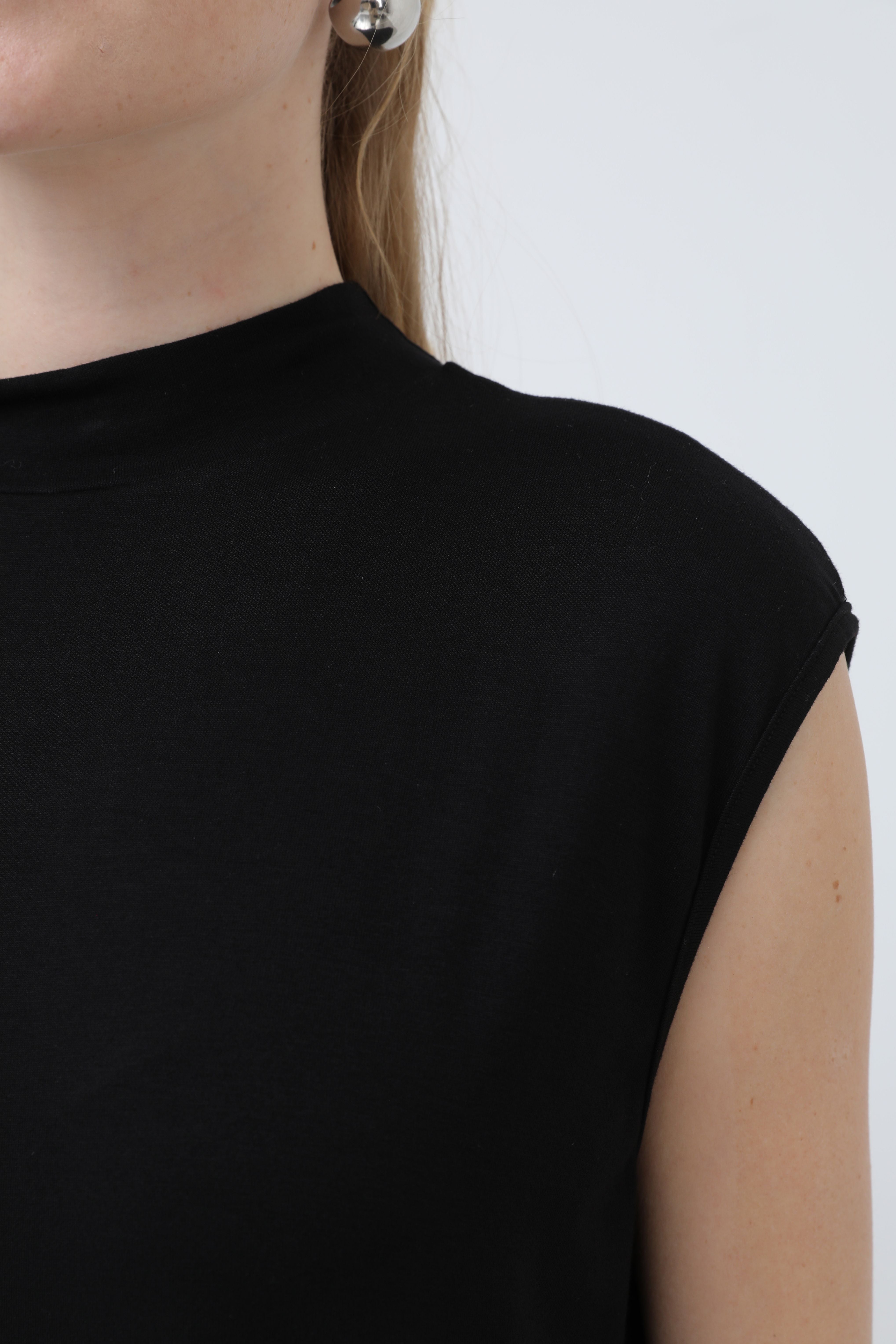 Kadın Kolsuz Bisiklet Yaka Tunik Boy İçlik - 40006BLZ