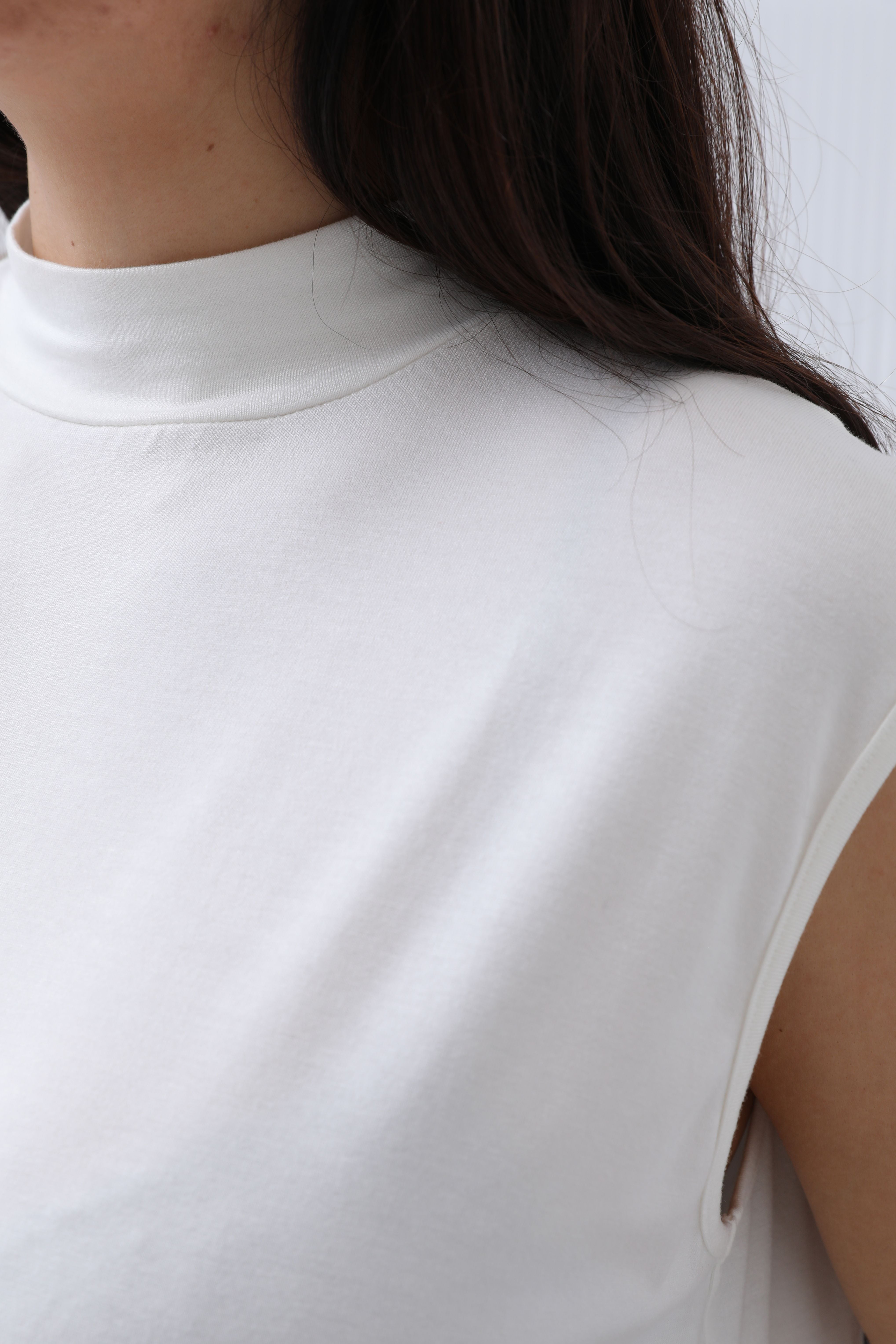 Kadın Kolsuz Bisiklet Yaka Tunik Boy İçlik - 40006BLZ