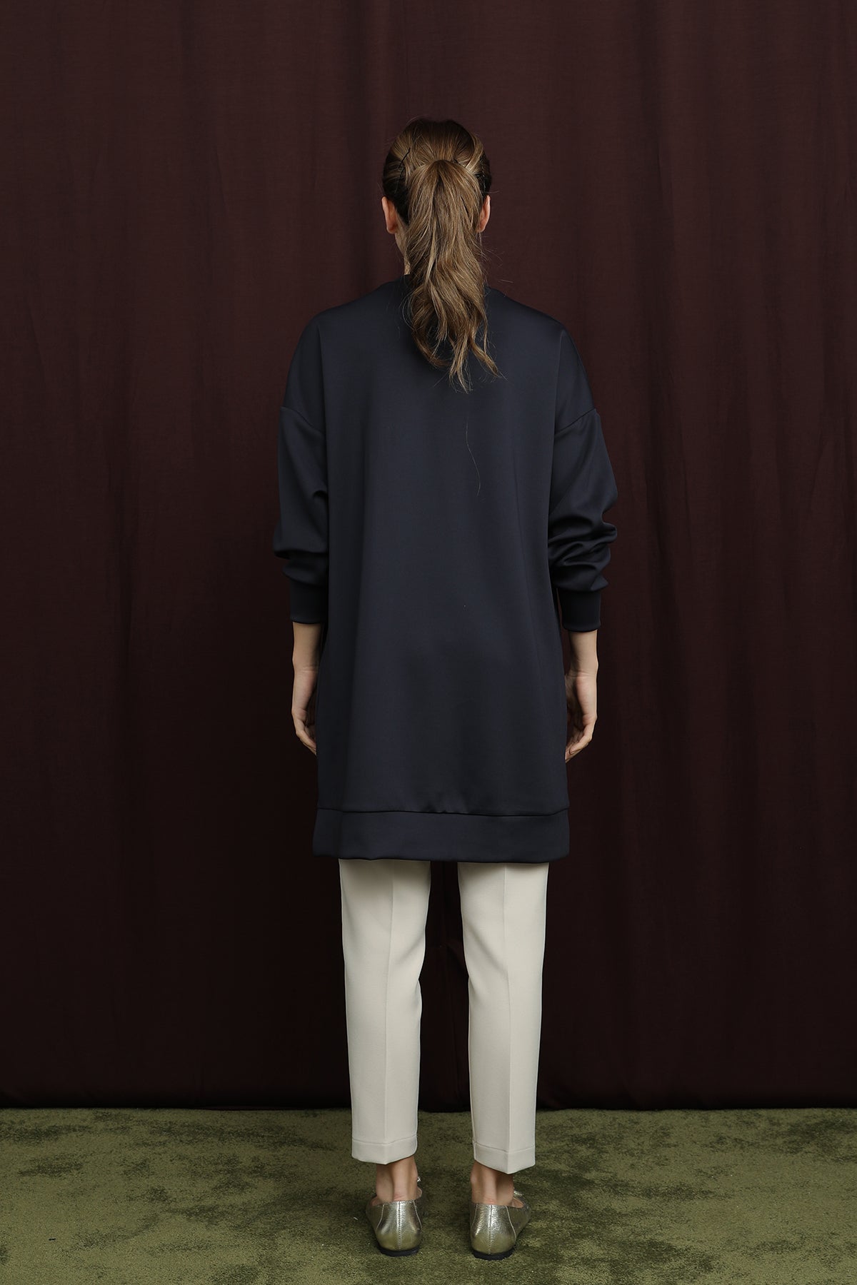 Kadın Bedeni Aksesuarlı Tunik - 10717TUN