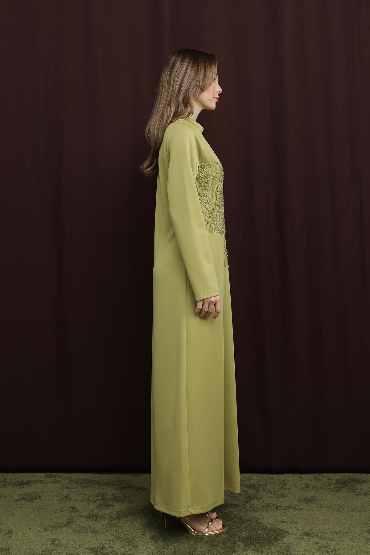 Kadın Dantel Detaylı Elbise - 12653ELB