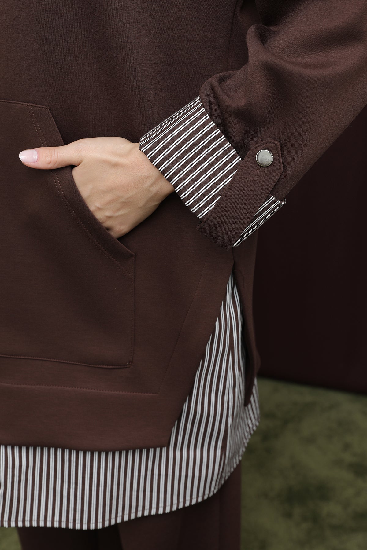 Kadın Garni Detaylı Takım - 14383TKS