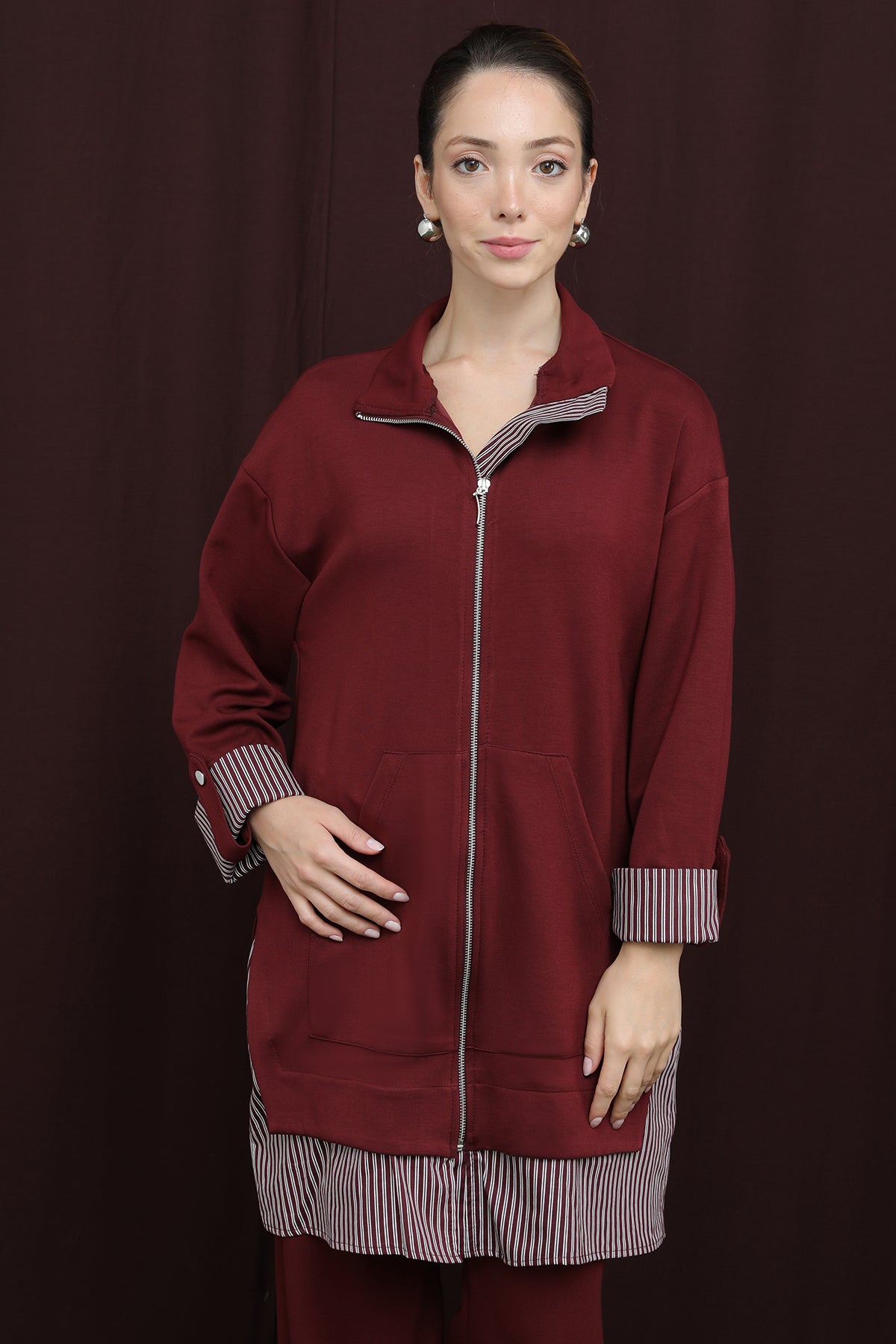 Kadın Garni Detaylı Takım - 14383TKS