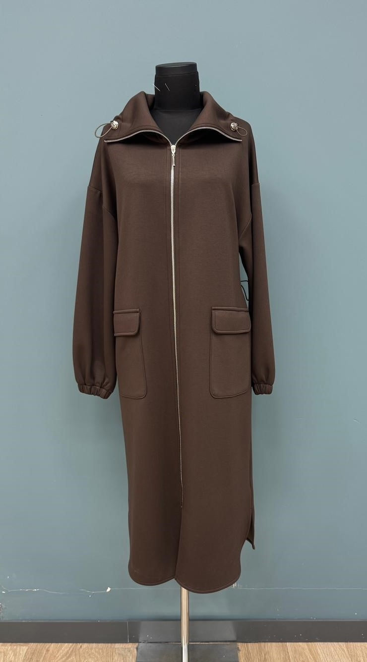 Kadın Yakası Ve Arka Belden Tünelli Basic Kap - 15225MNT