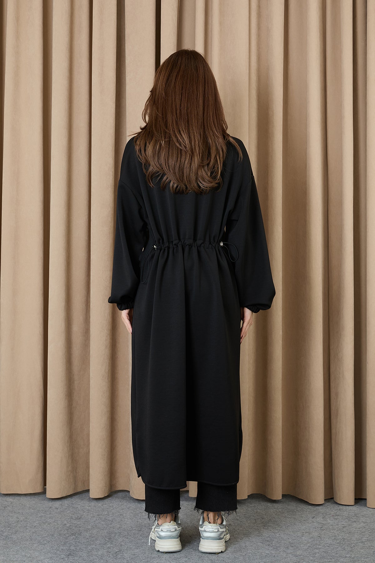 Kadın Yakası Ve Arka Belden Tünelli Basic Kap - 15225MNT