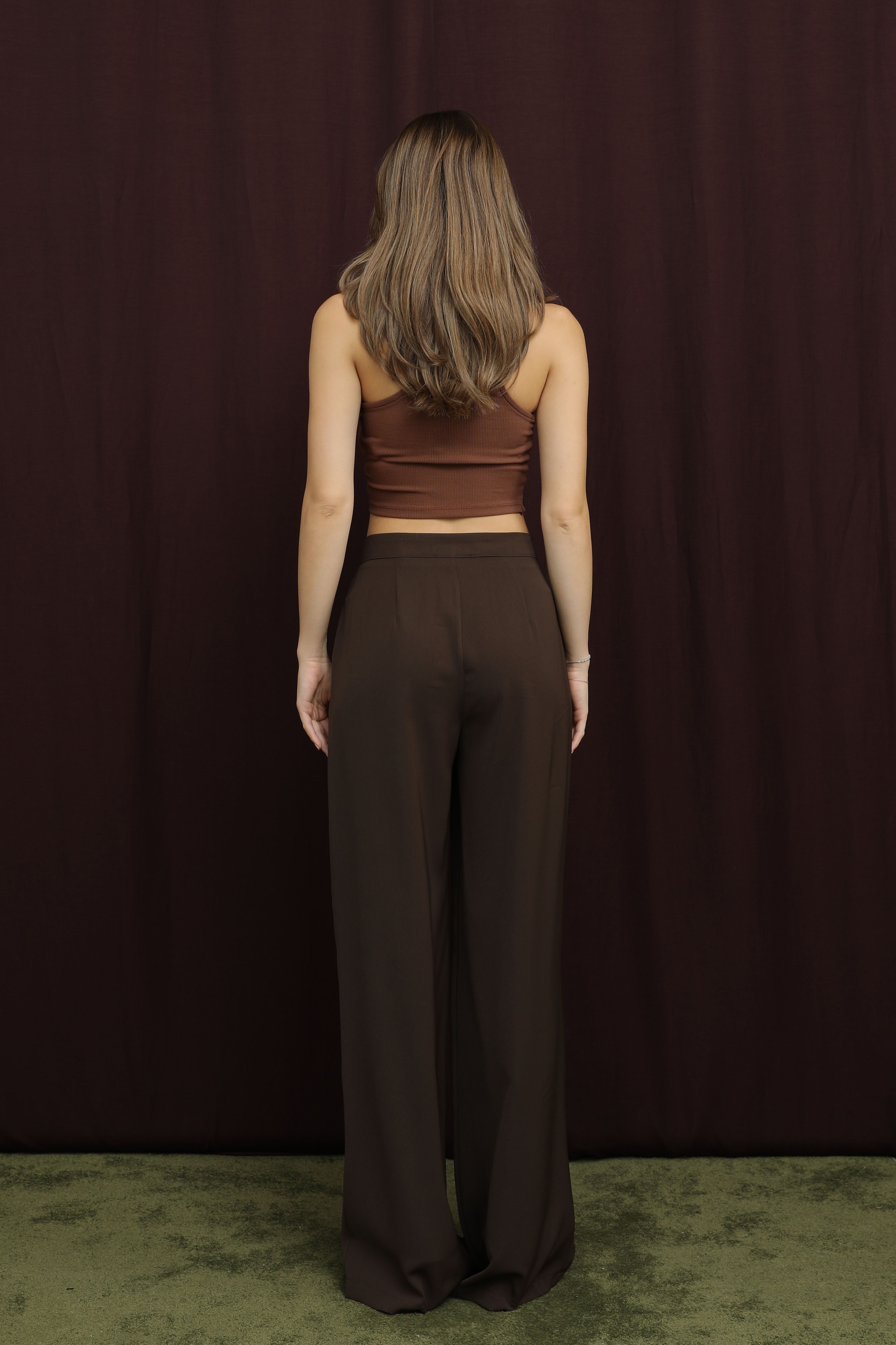 Kadın Pile Detaylı Pantolon - 18266PNT