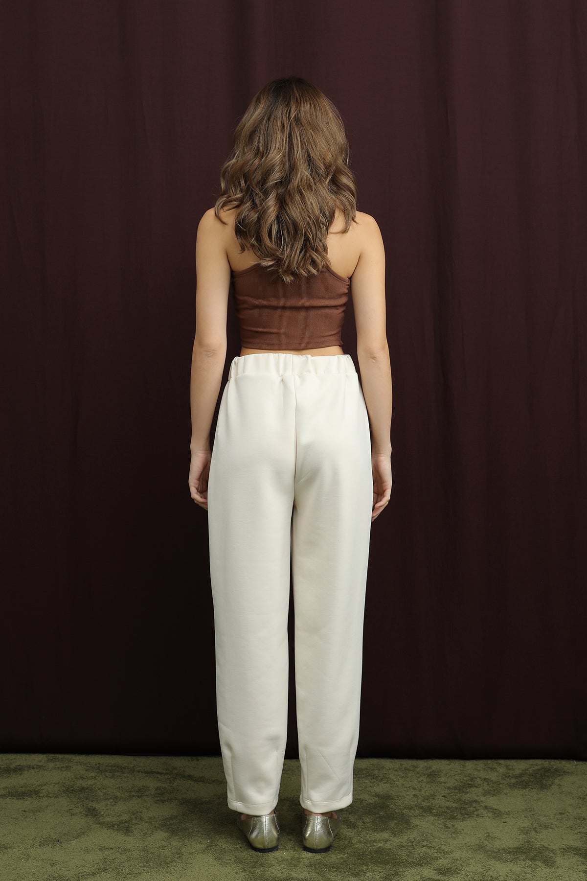 Kadın Paça Detaylı Havuç Pantolon - 18269PNT