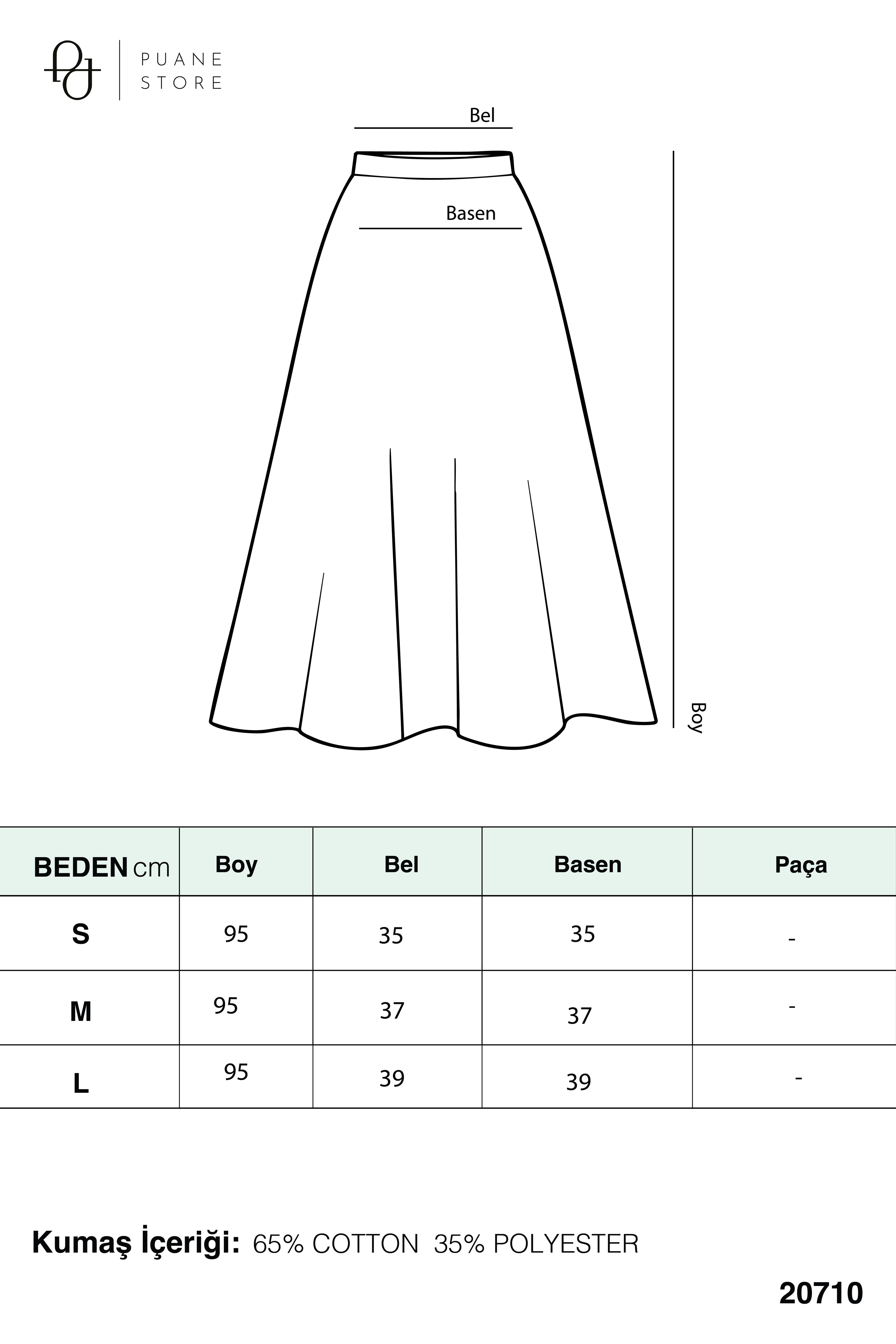 Kadın Köprü Detaylı Kemerli Etek - 20710ETK