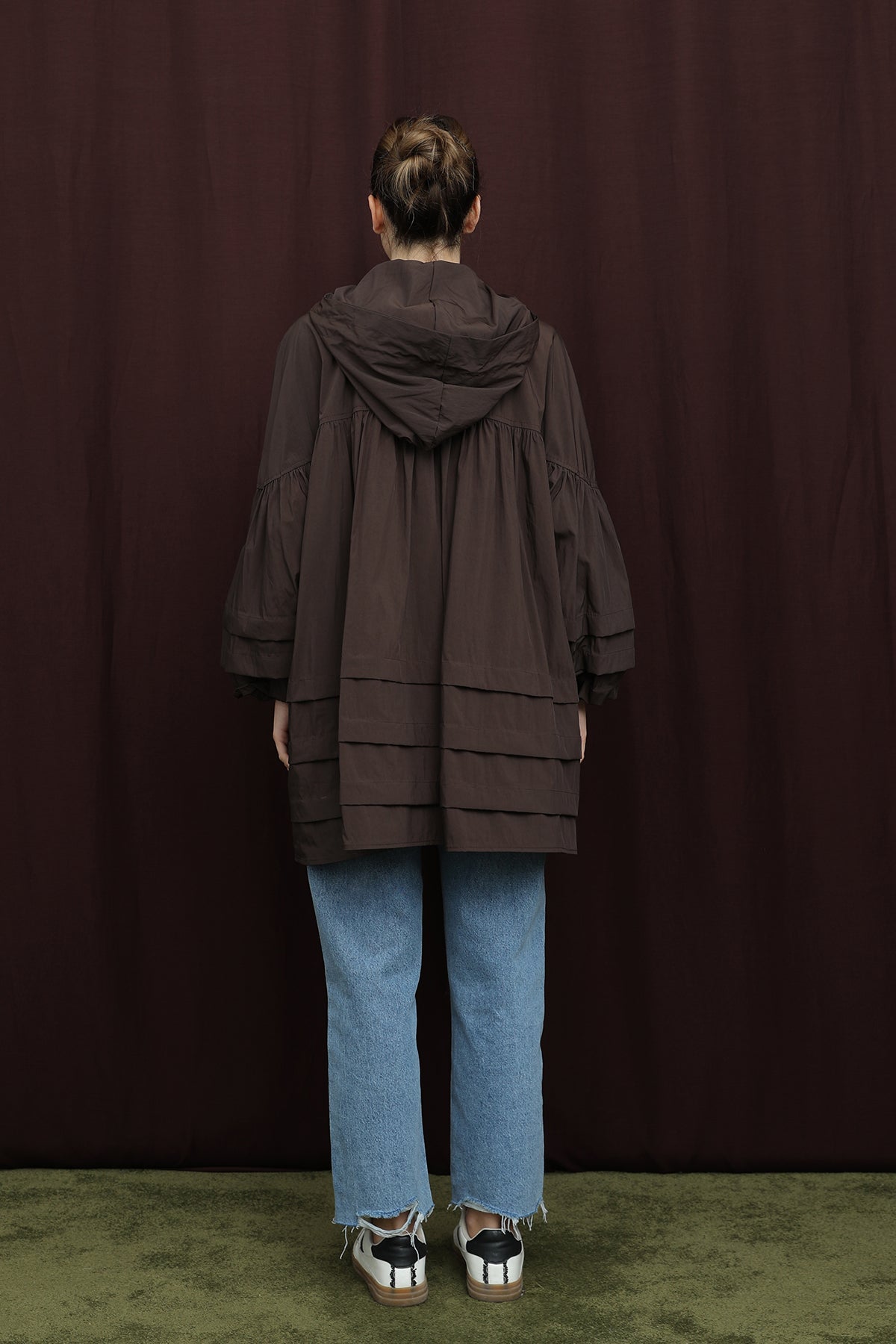 Kadın Katman Detaylı Kap  -  32395MNT