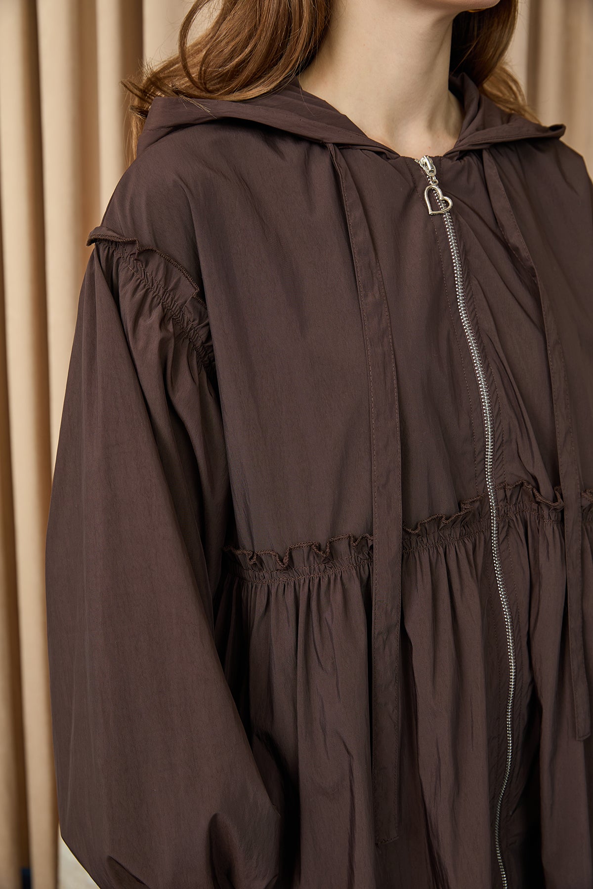 Kadın Katman Detaylı Kap  -  32395MNT